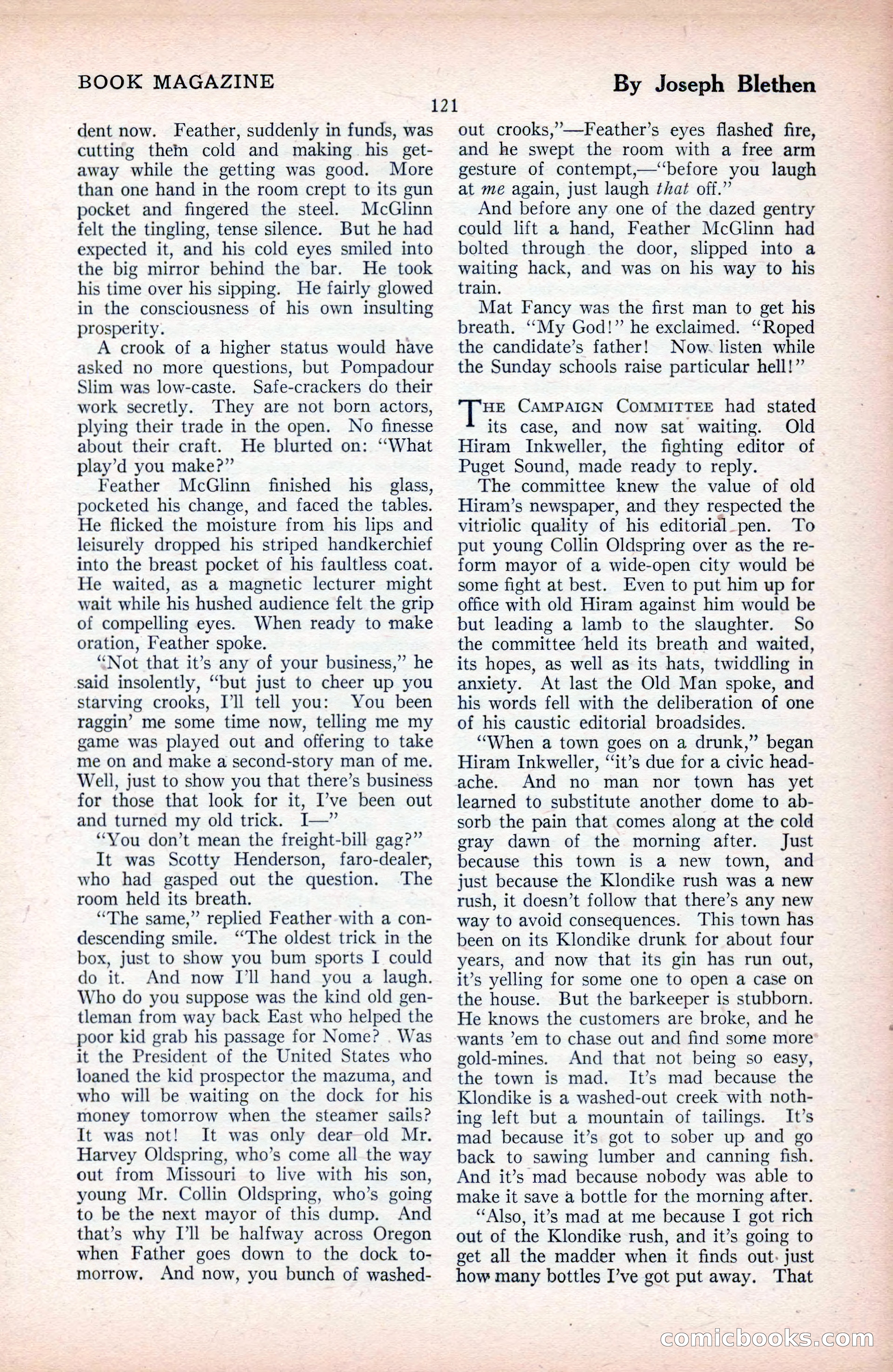 The Blue Book Magazine, September 1925 — page 123 of 208