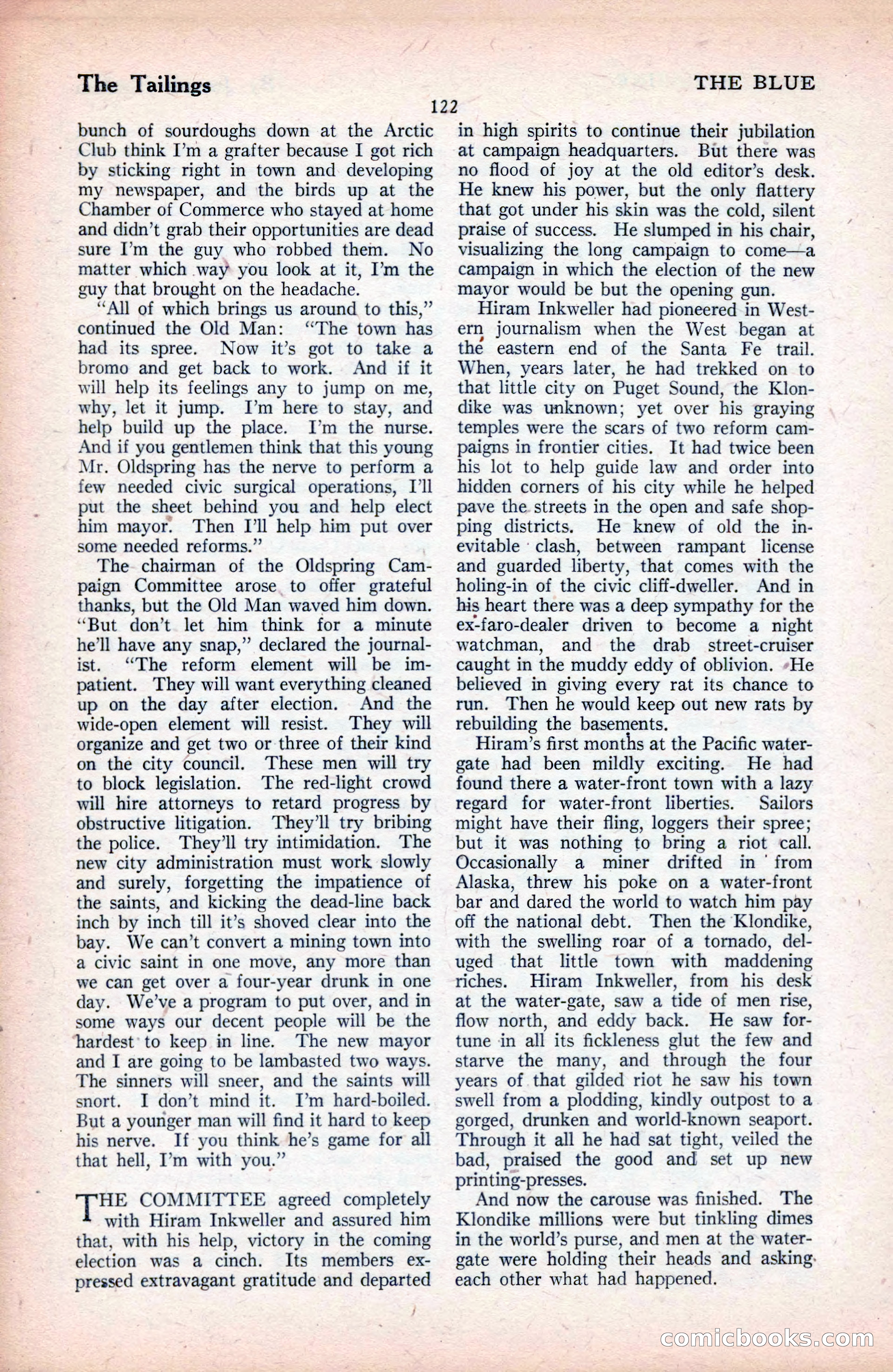 The Blue Book Magazine, September 1925 — page 124 of 208