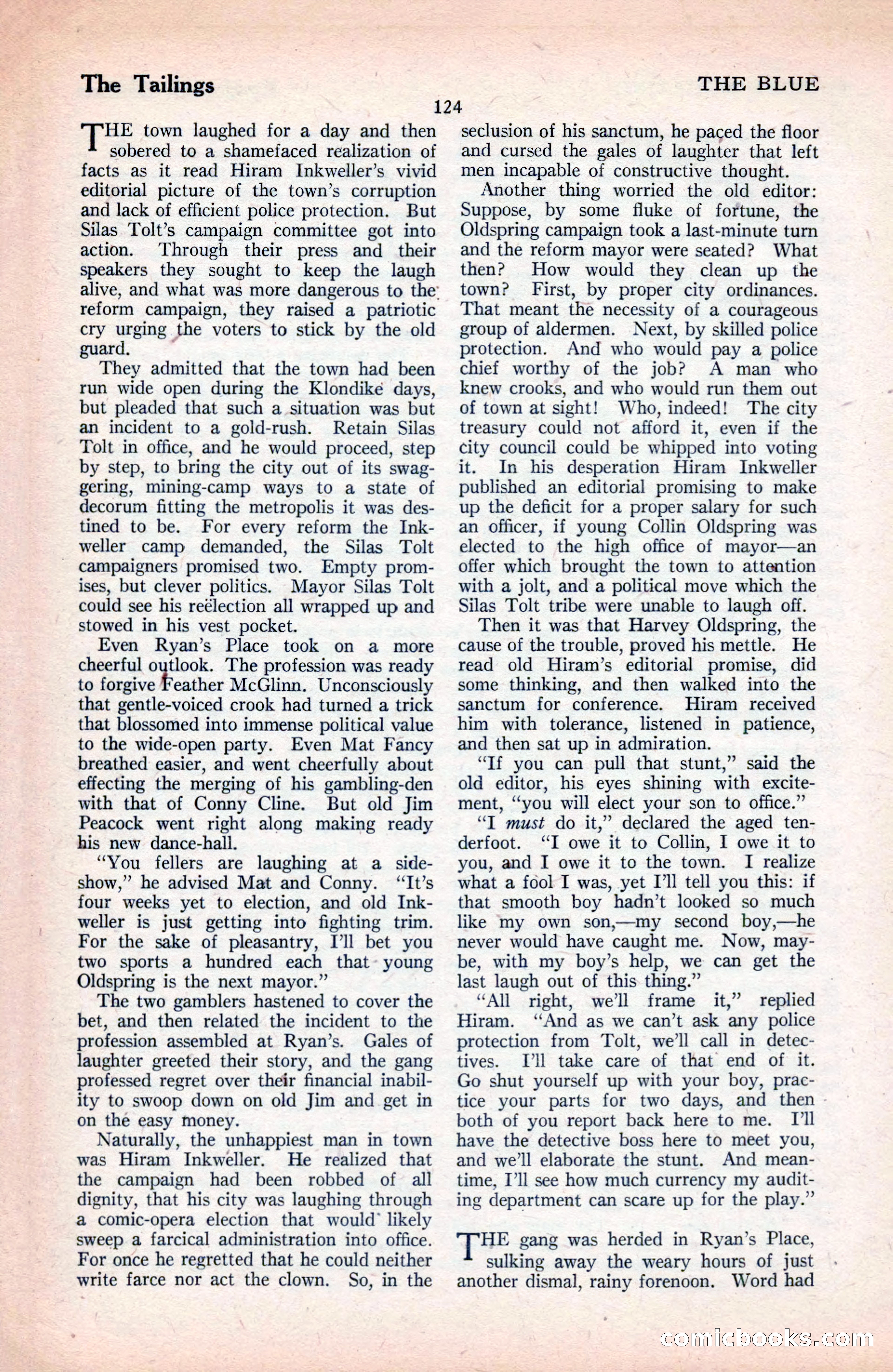 The Blue Book Magazine, September 1925 — page 126 of 208