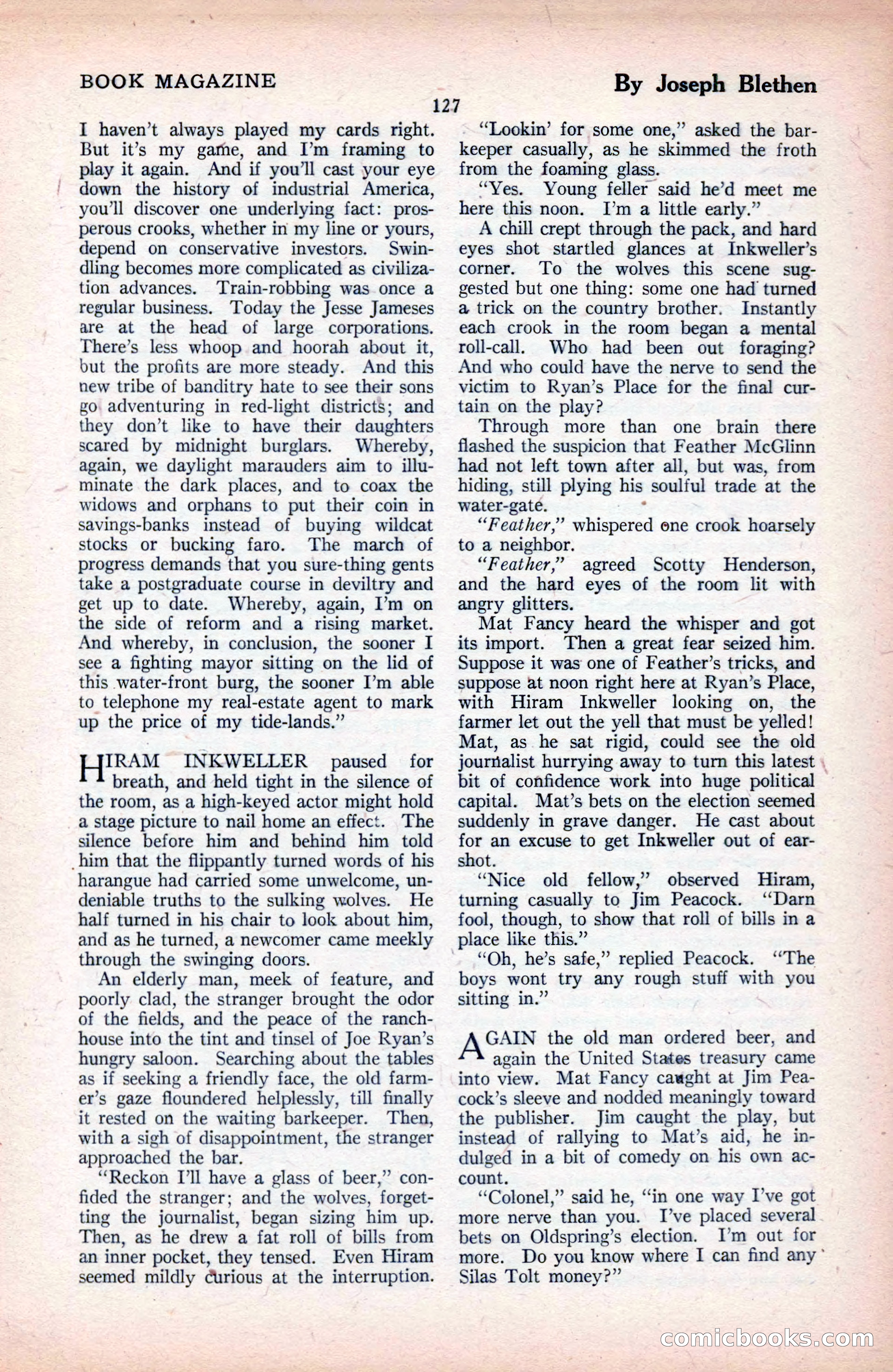 The Blue Book Magazine, September 1925 — page 129 of 208