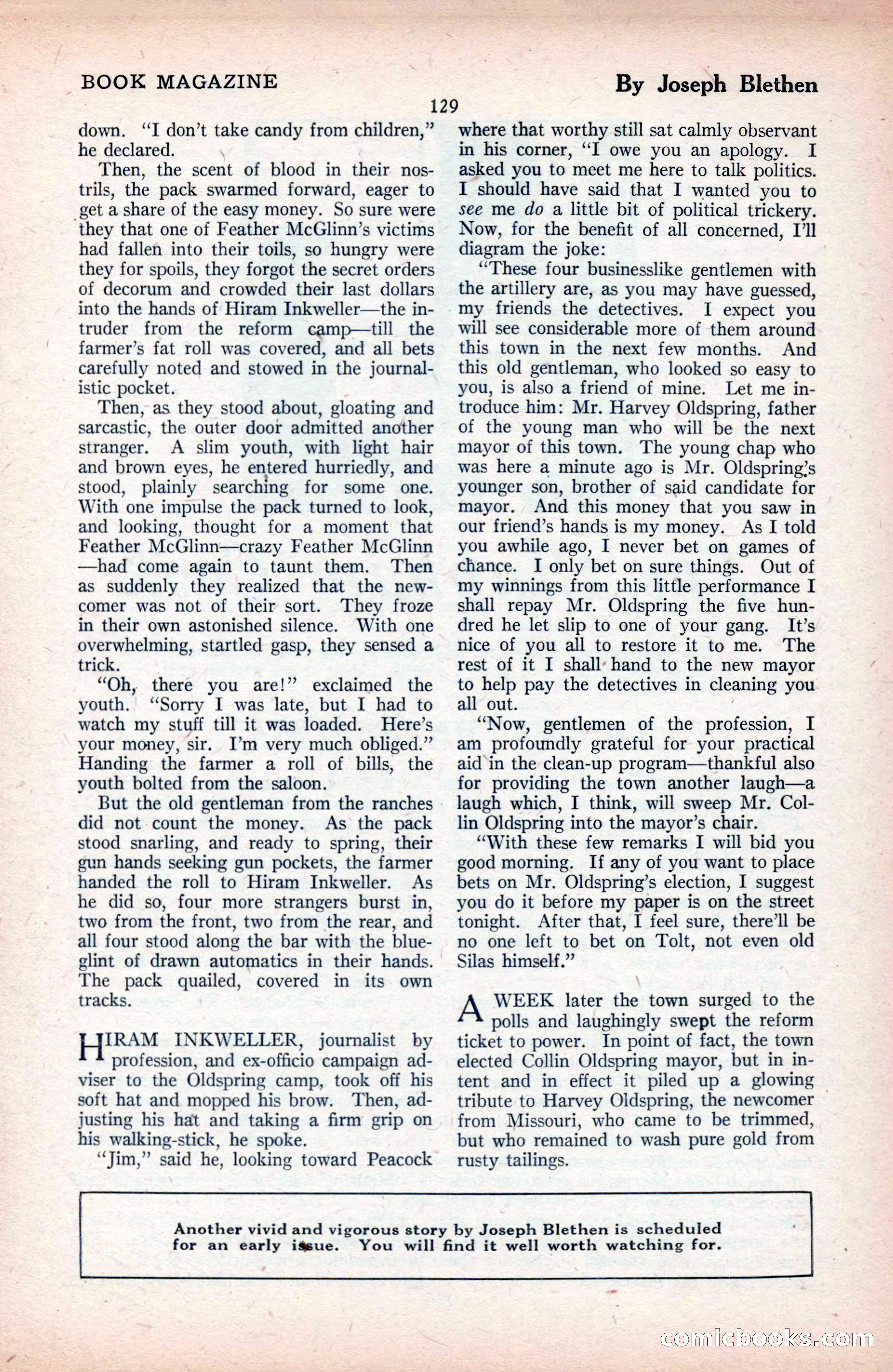 The Blue Book Magazine, September 1925 — page 131 of 208