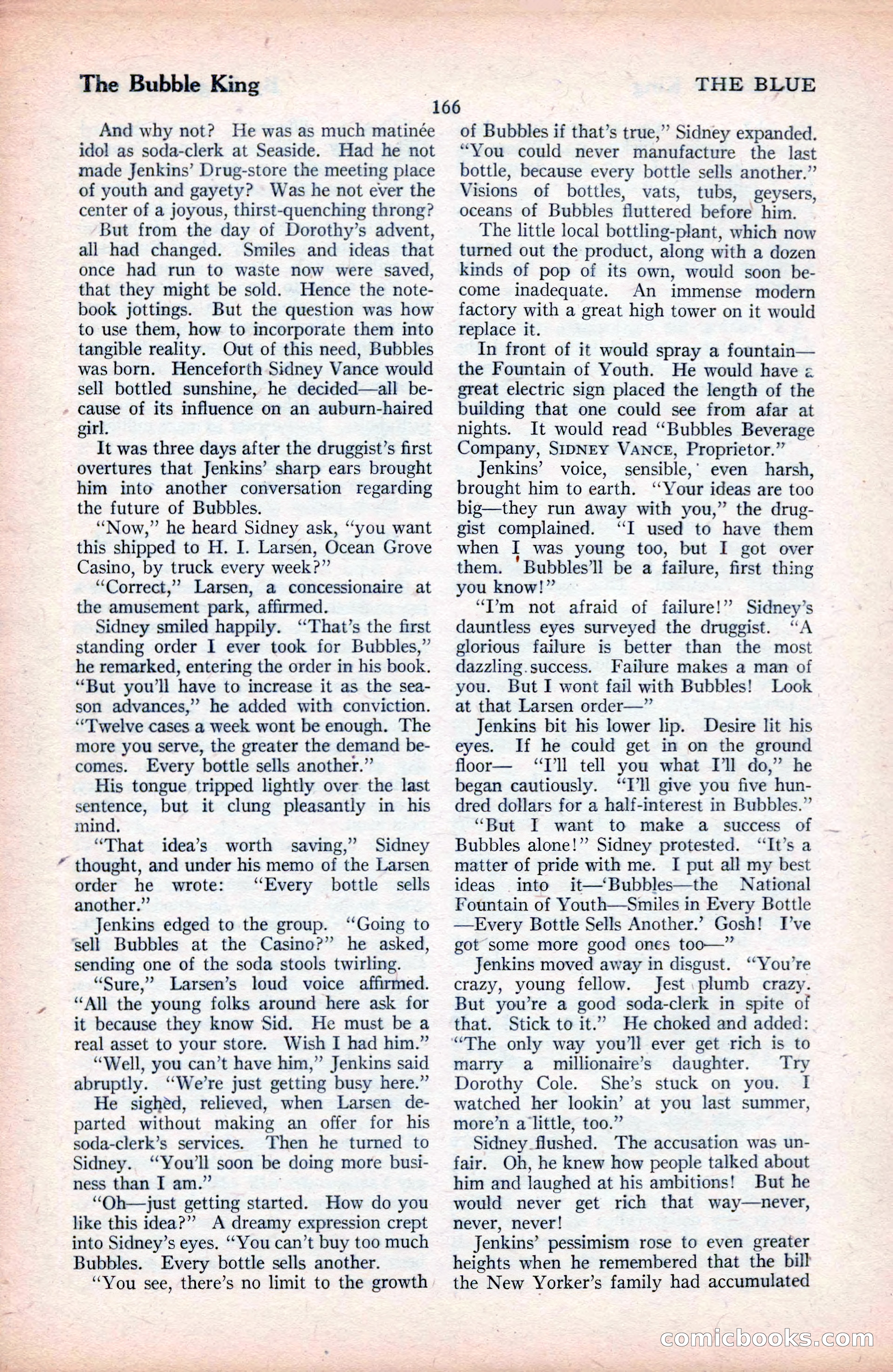 The Blue Book Magazine, September 1925 — page 168 of 208