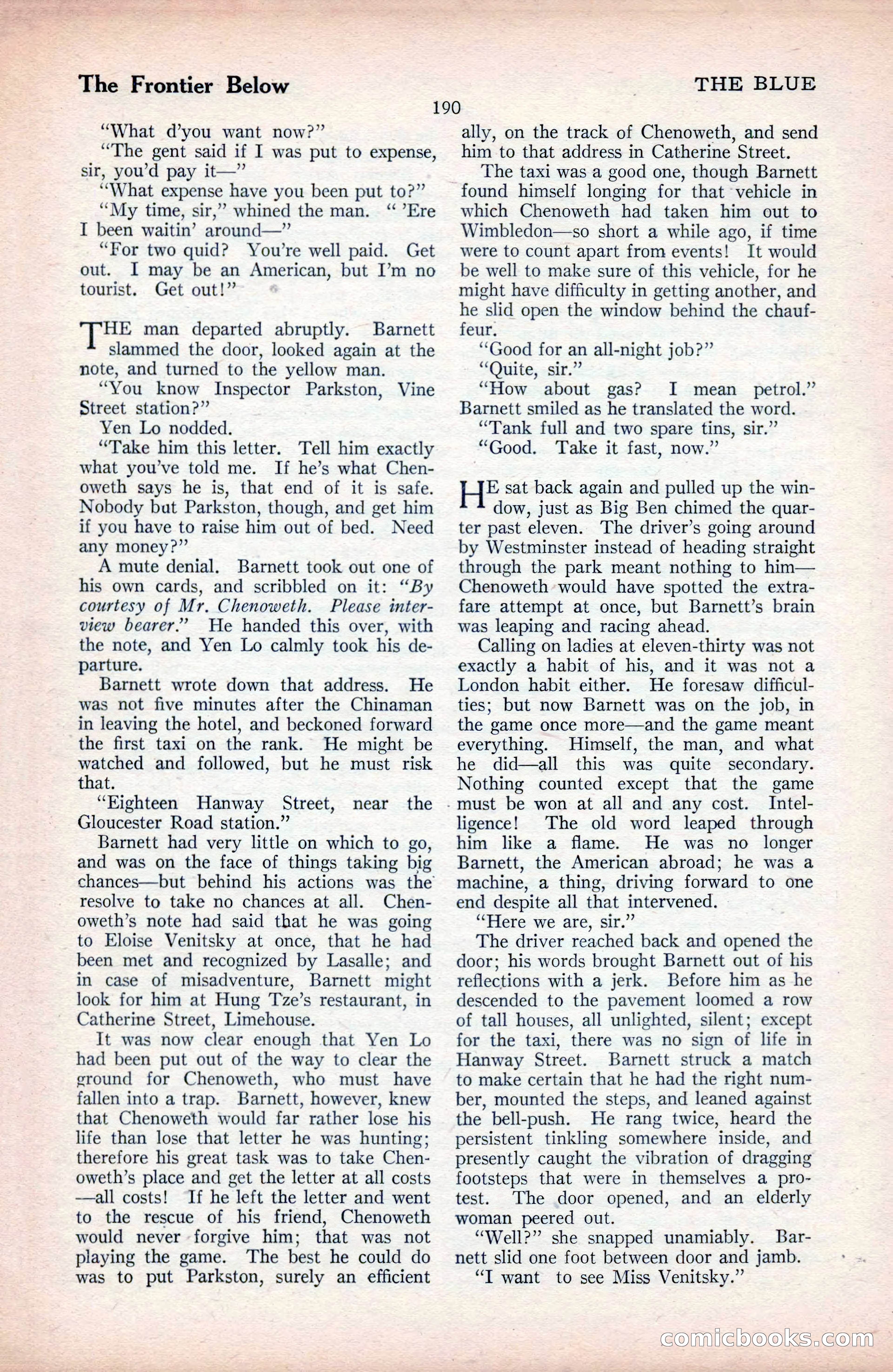 The Blue Book Magazine, September 1925 — page 192 of 208