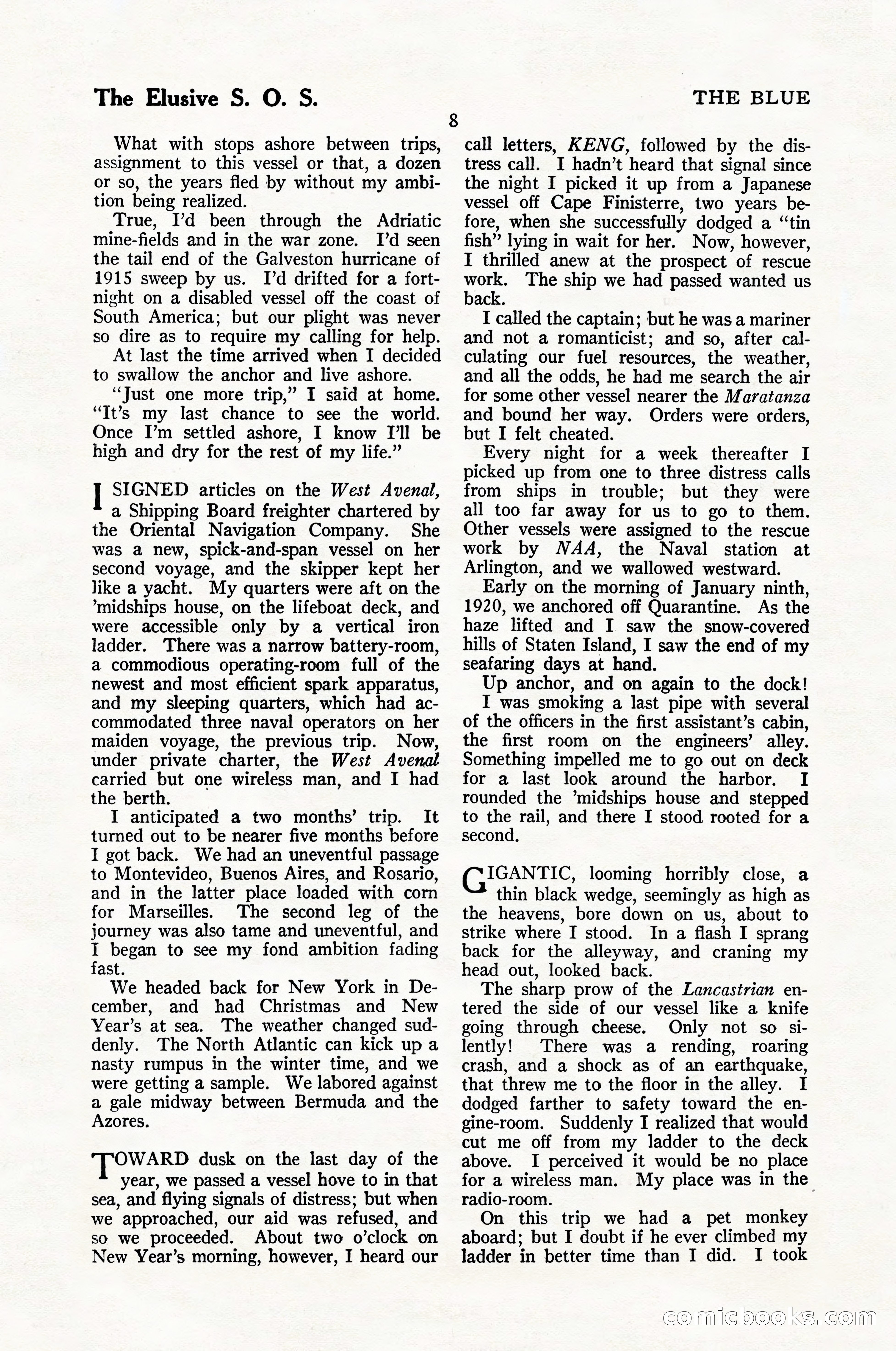 The Blue Book Magazine, January 1926 — page 10 of 208