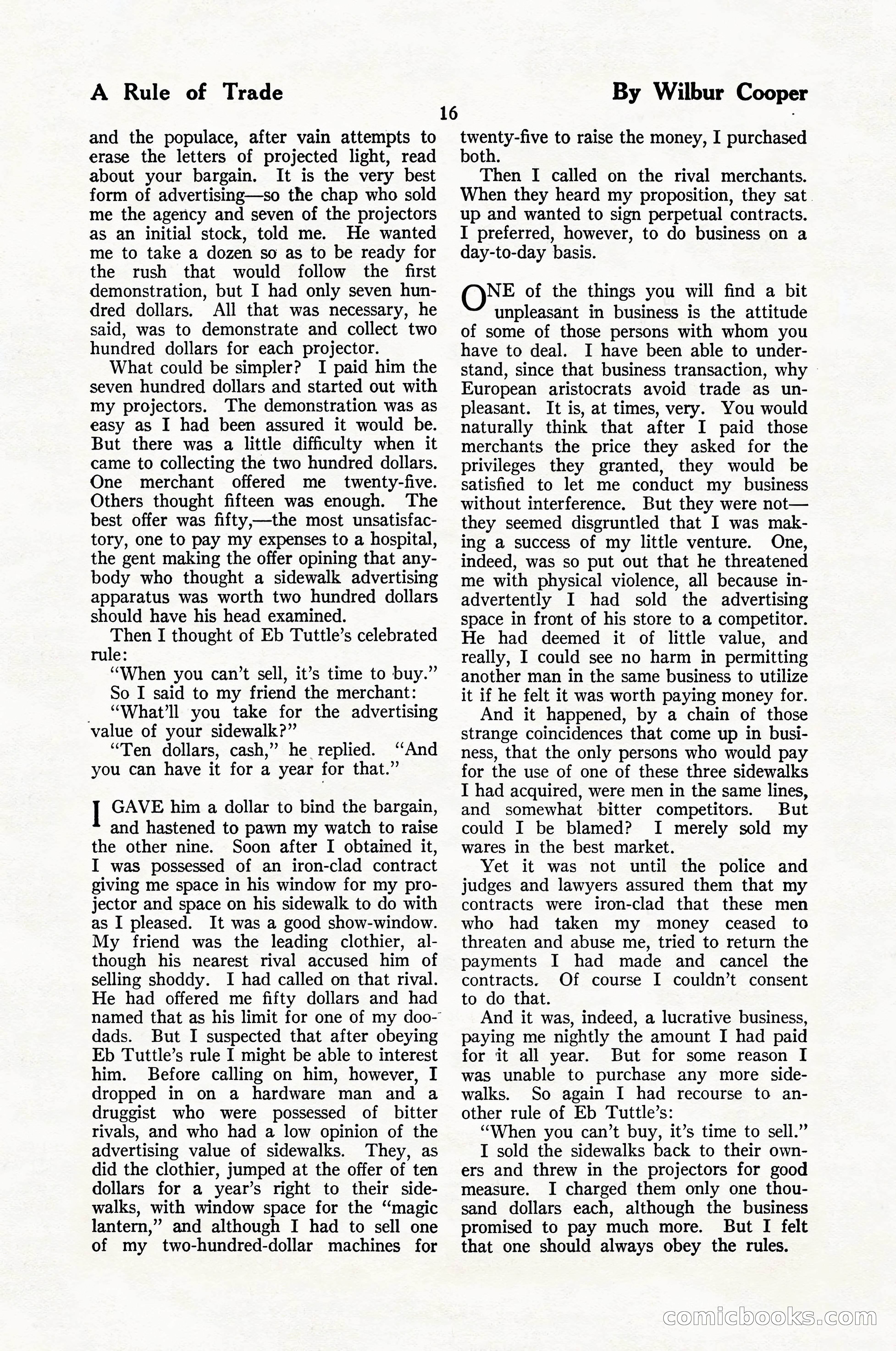 The Blue Book Magazine, January 1926 — page 18 of 208