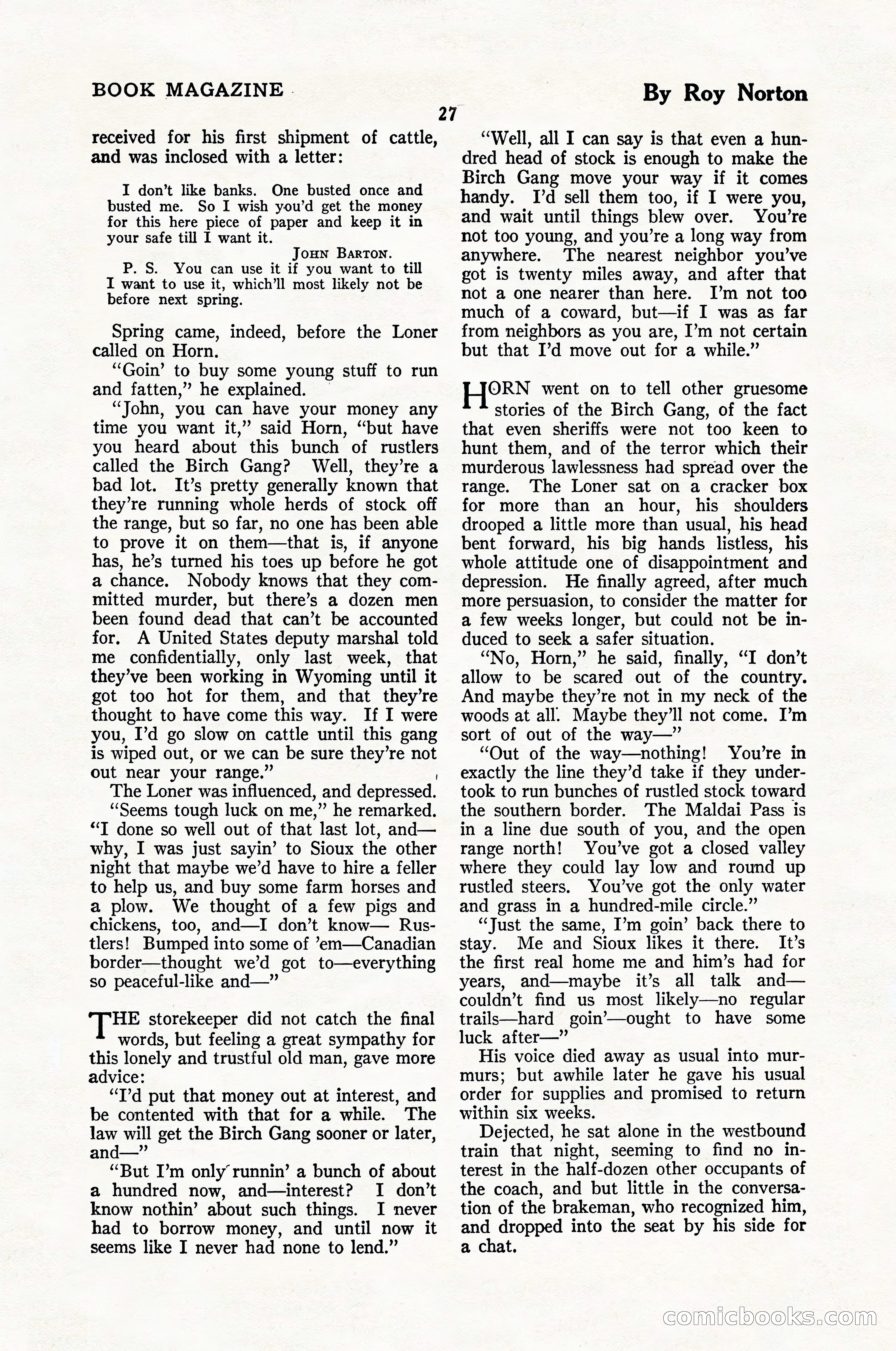 The Blue Book Magazine, January 1926 — page 29 of 208
