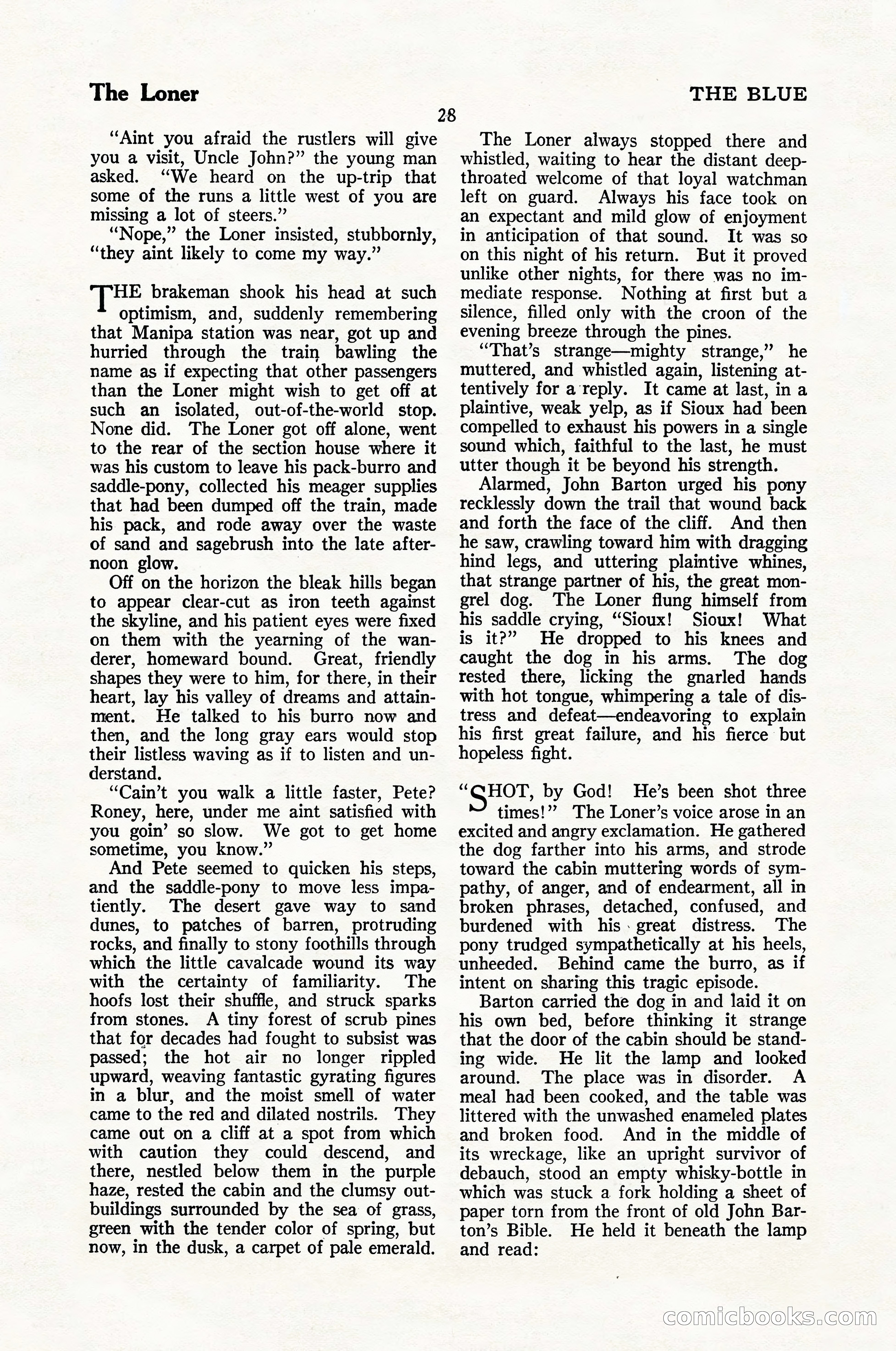 The Blue Book Magazine, January 1926 — page 30 of 208