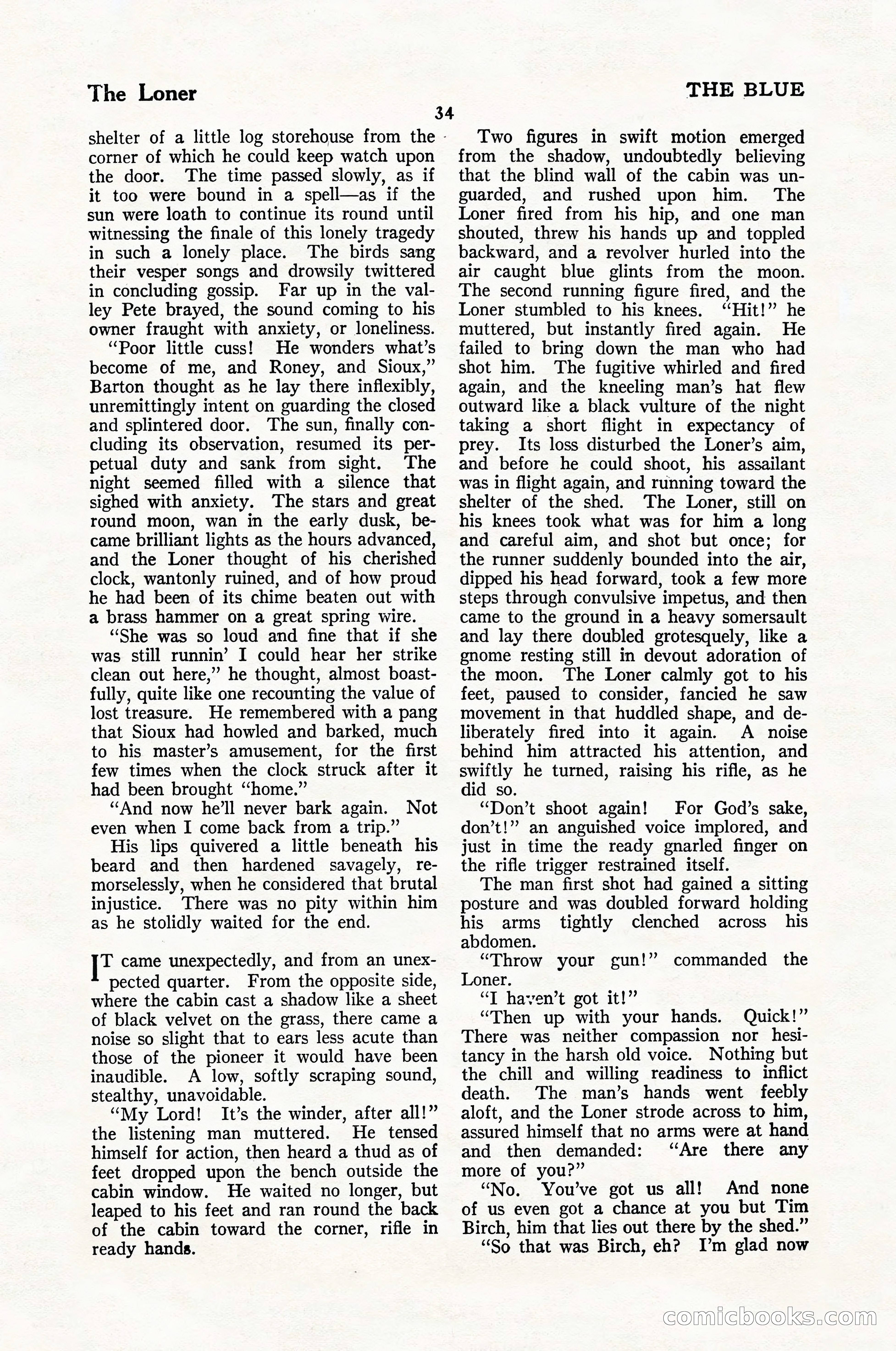 The Blue Book Magazine, January 1926 — page 36 of 208