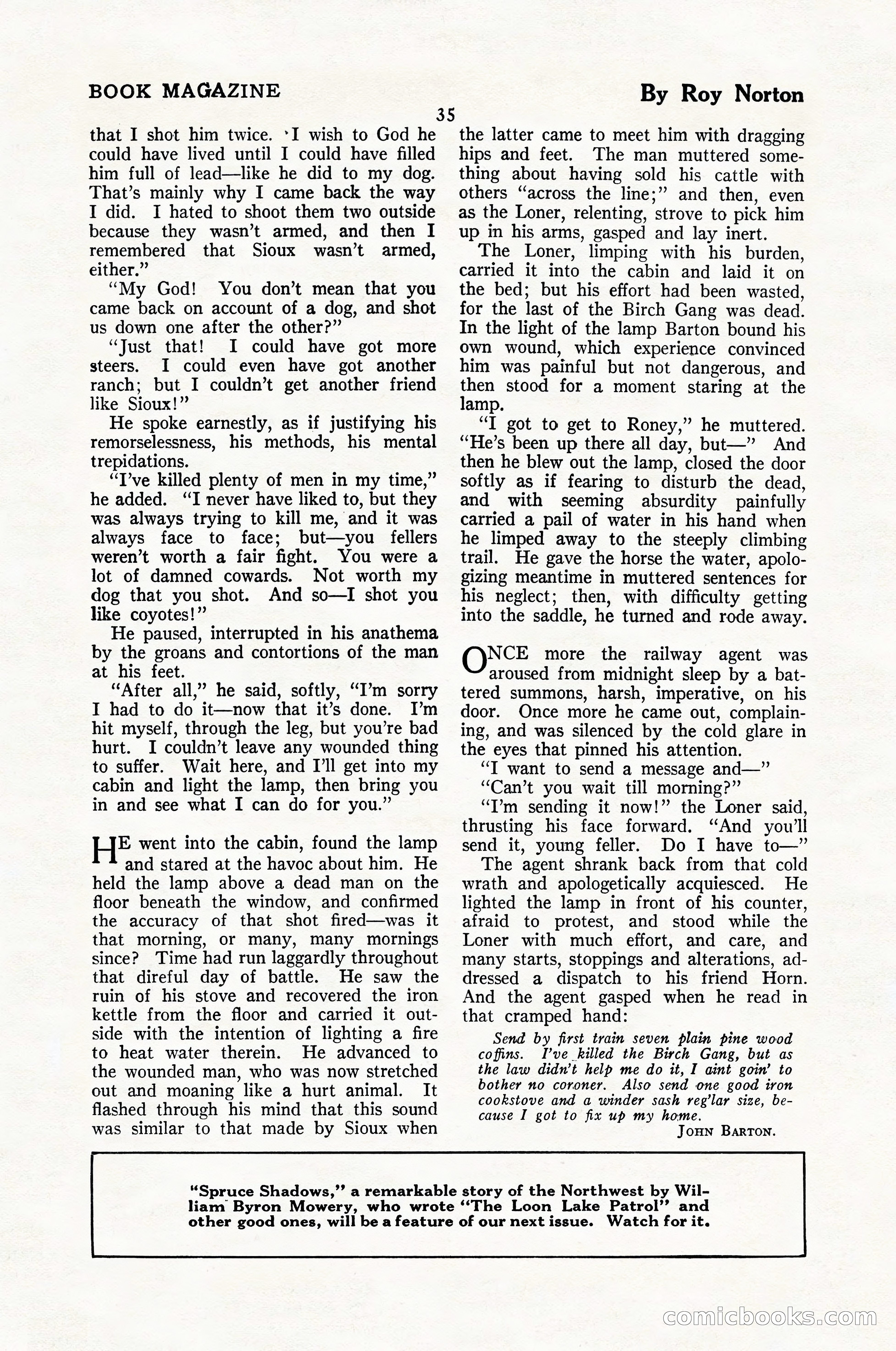 The Blue Book Magazine, January 1926 — page 37 of 208