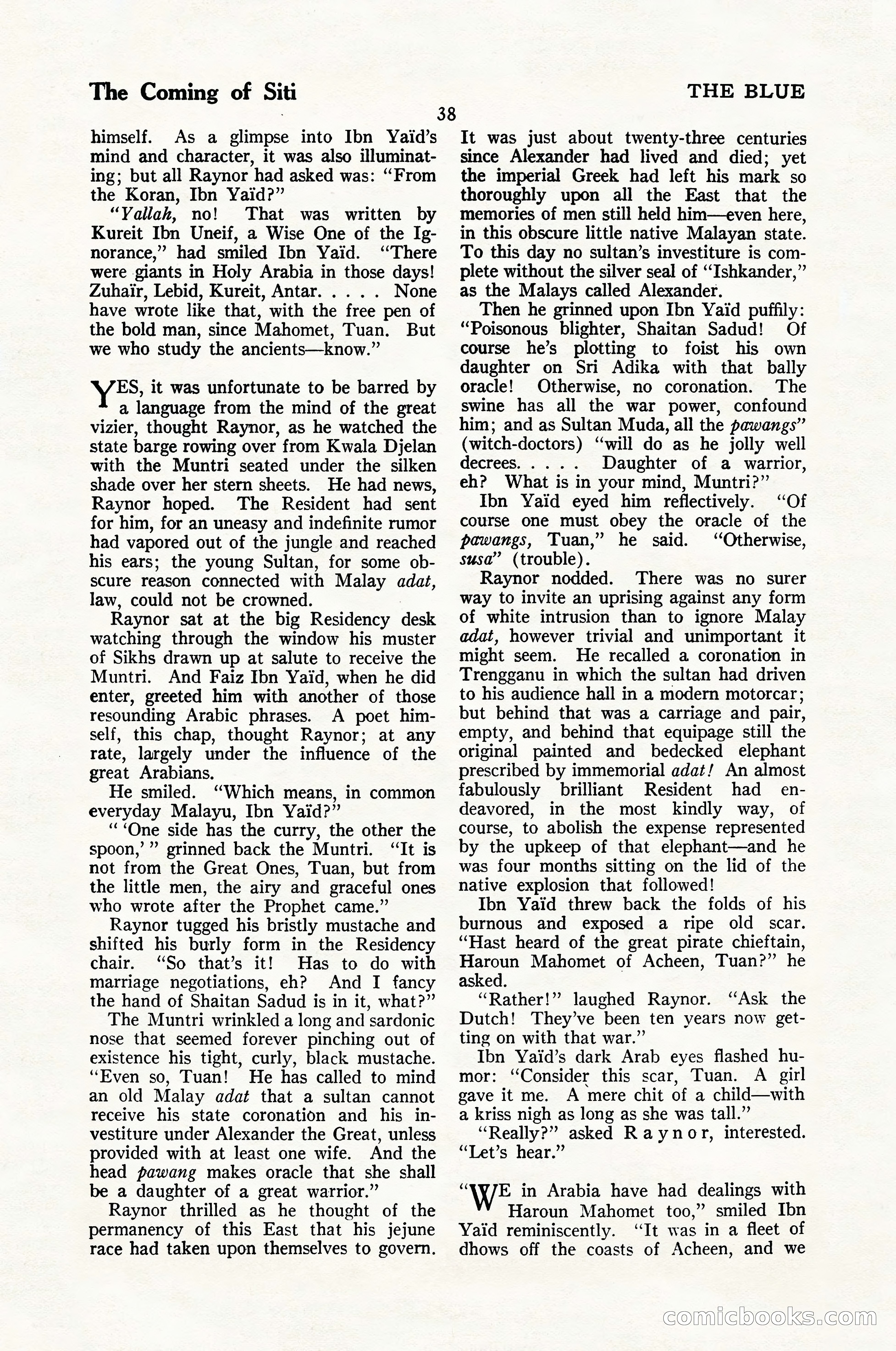 The Blue Book Magazine, January 1926 — page 40 of 208