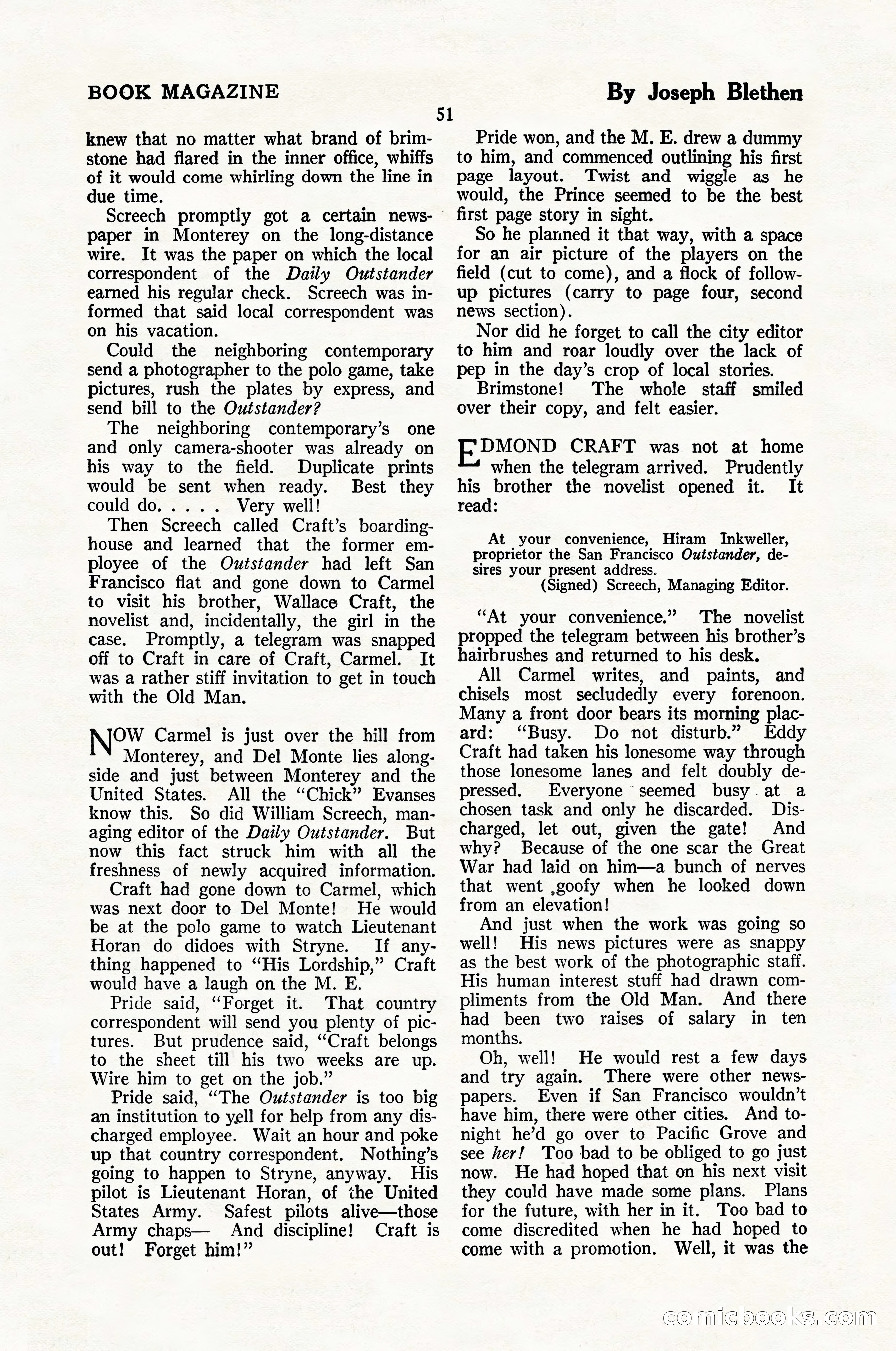 The Blue Book Magazine, January 1926 — page 53 of 208
