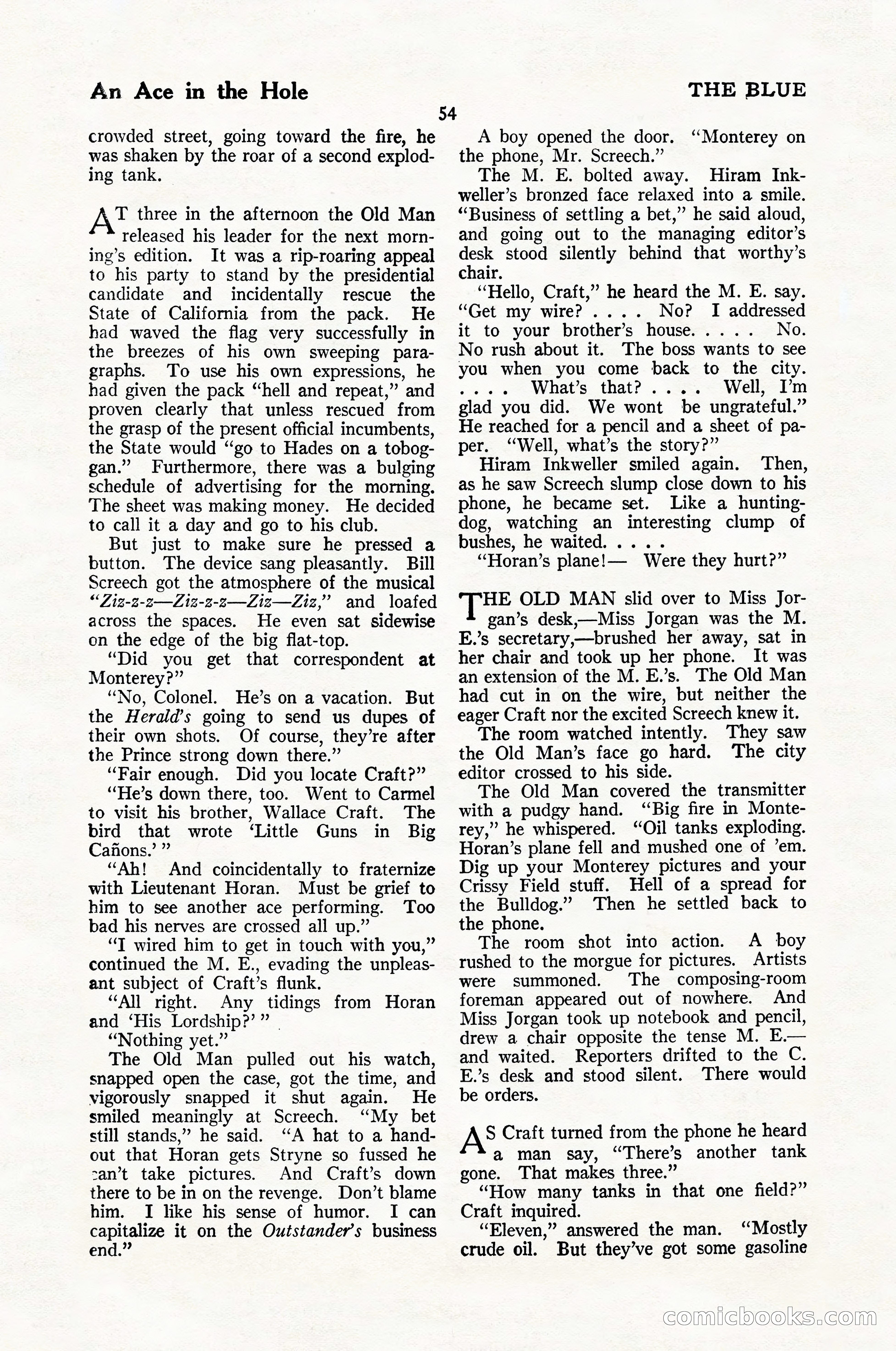 The Blue Book Magazine, January 1926 — page 56 of 208