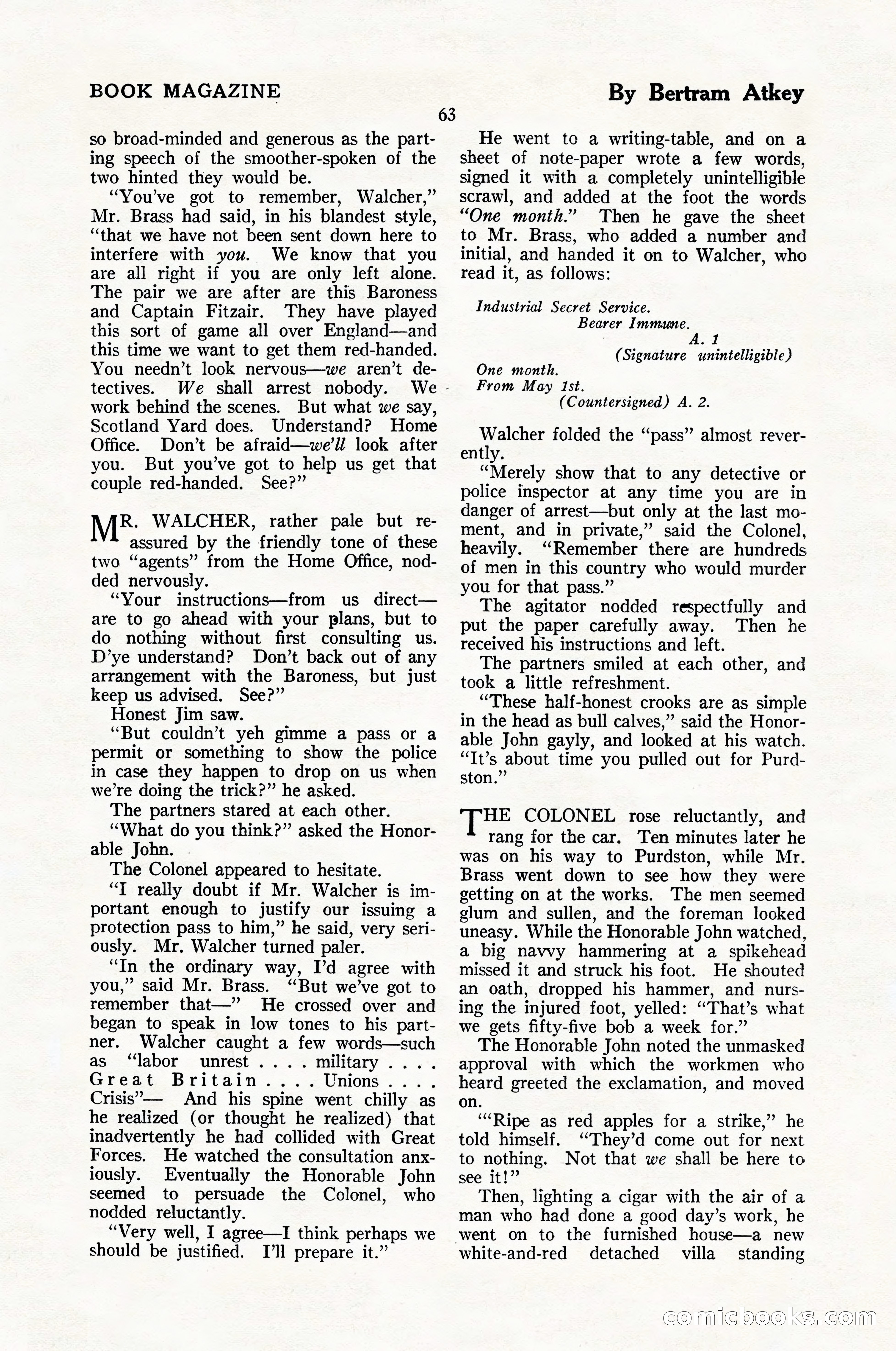 The Blue Book Magazine, January 1926 — page 65 of 208