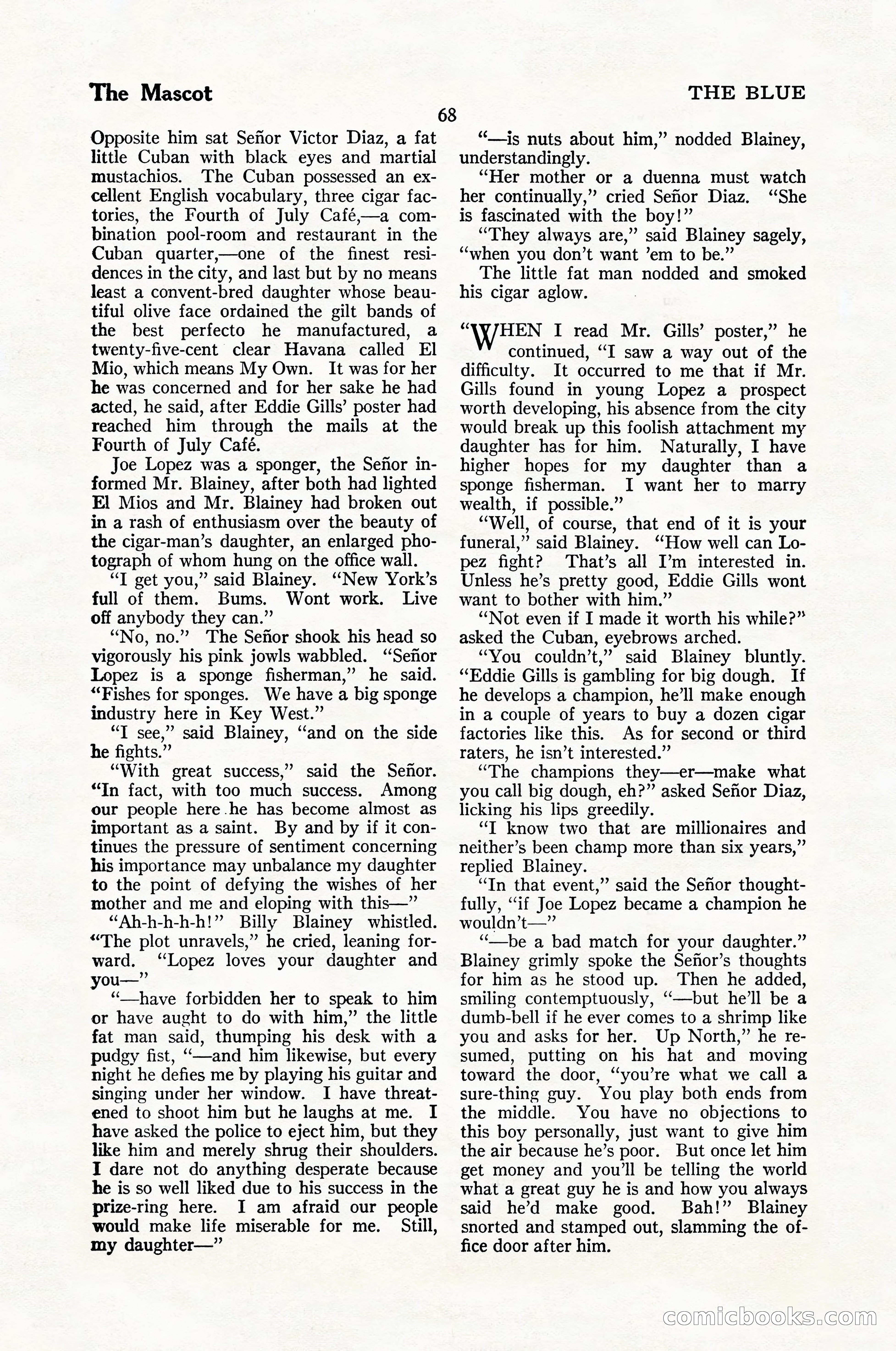 The Blue Book Magazine, January 1926 — page 70 of 208
