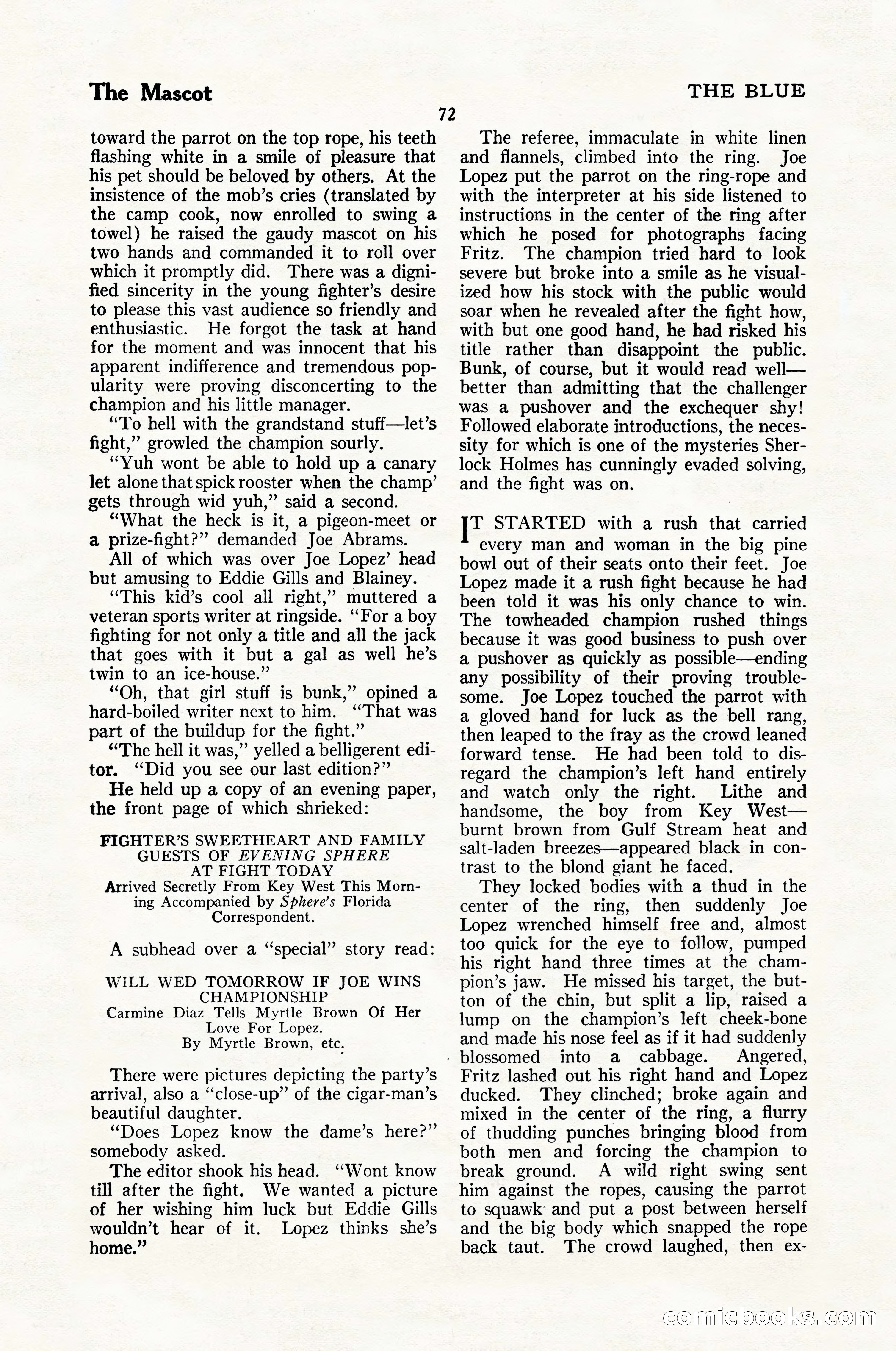 The Blue Book Magazine, January 1926 — page 74 of 208
