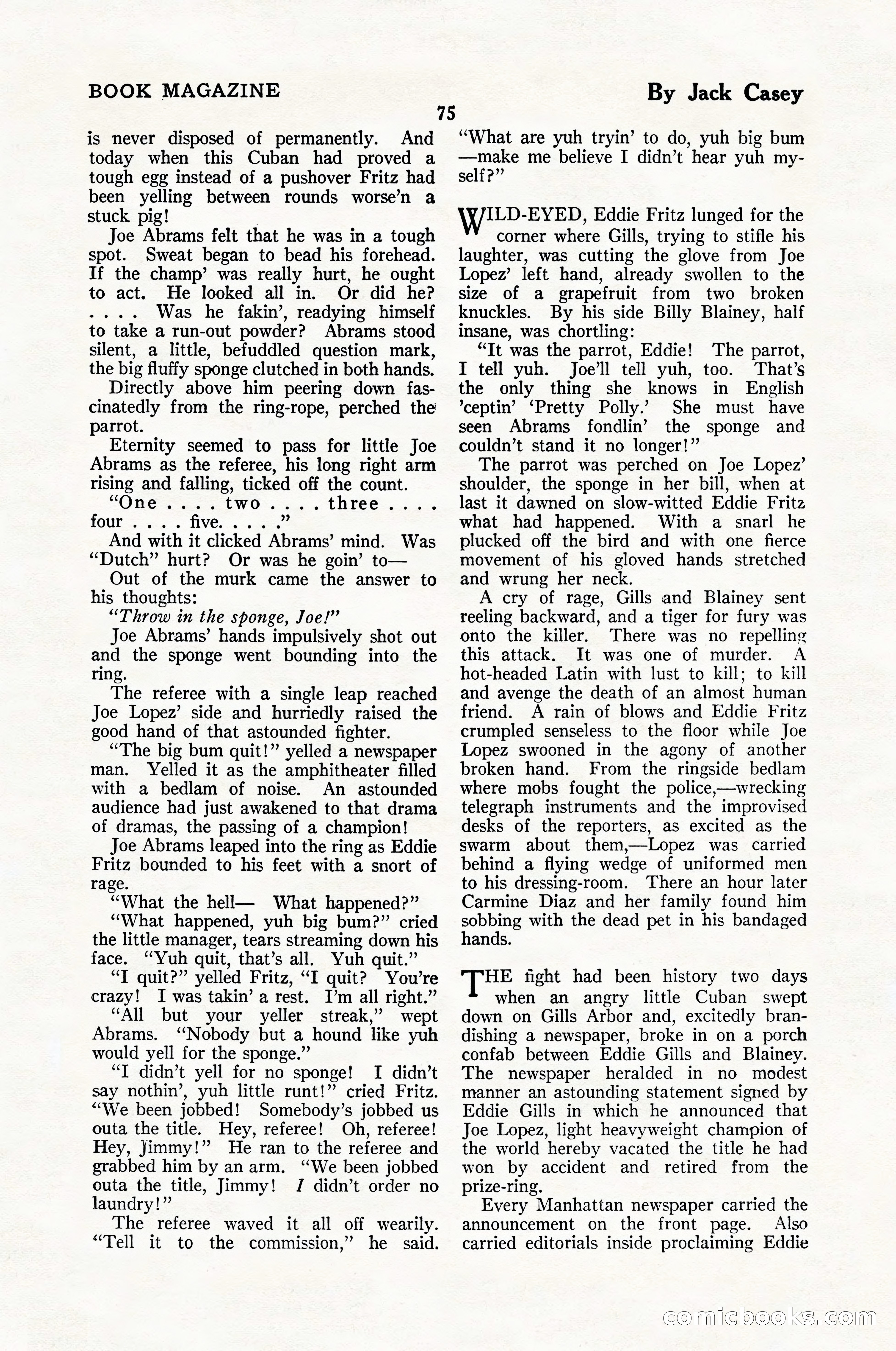 The Blue Book Magazine, January 1926 — page 77 of 208