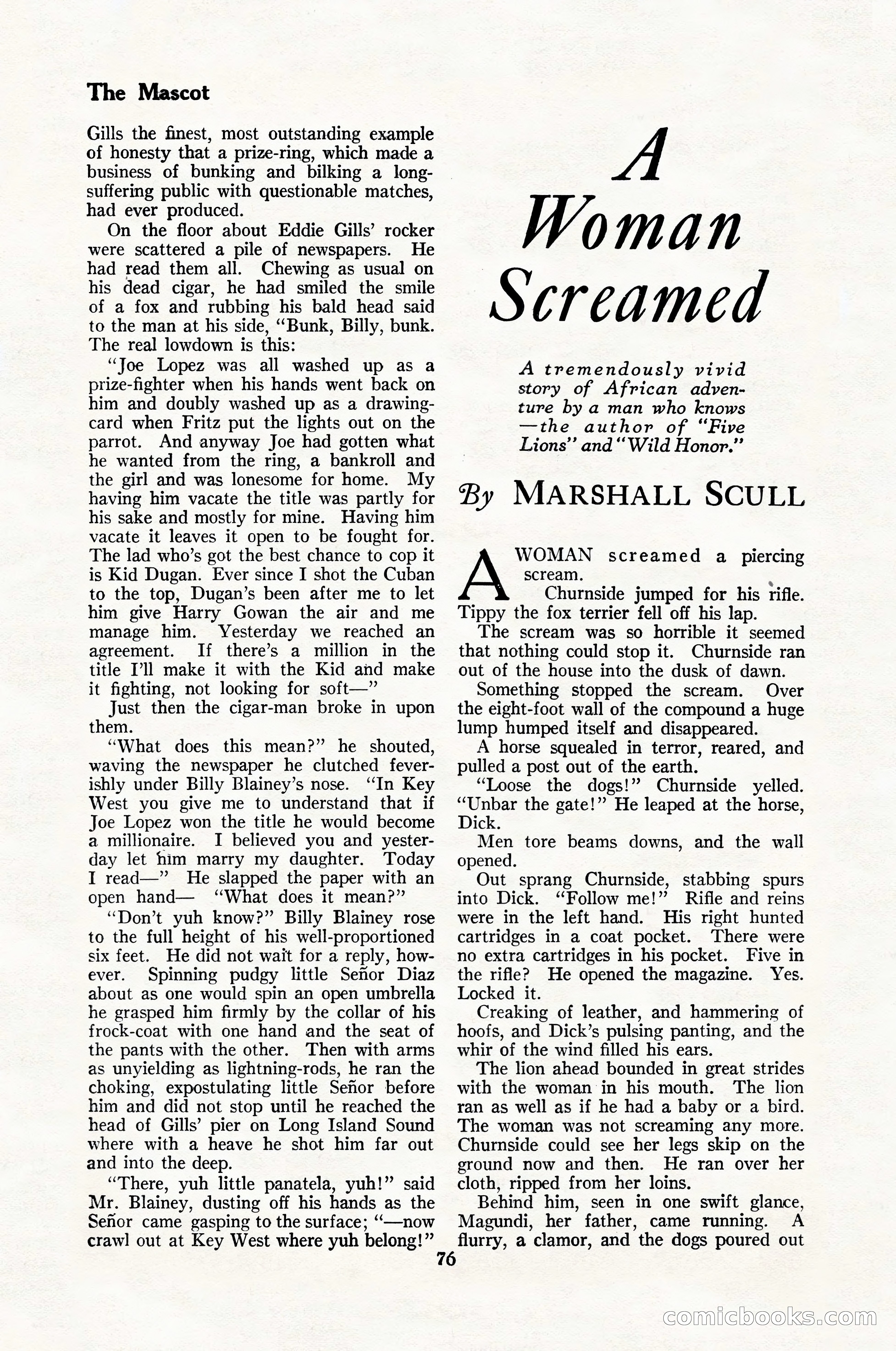 The Blue Book Magazine, January 1926 — page 78 of 208