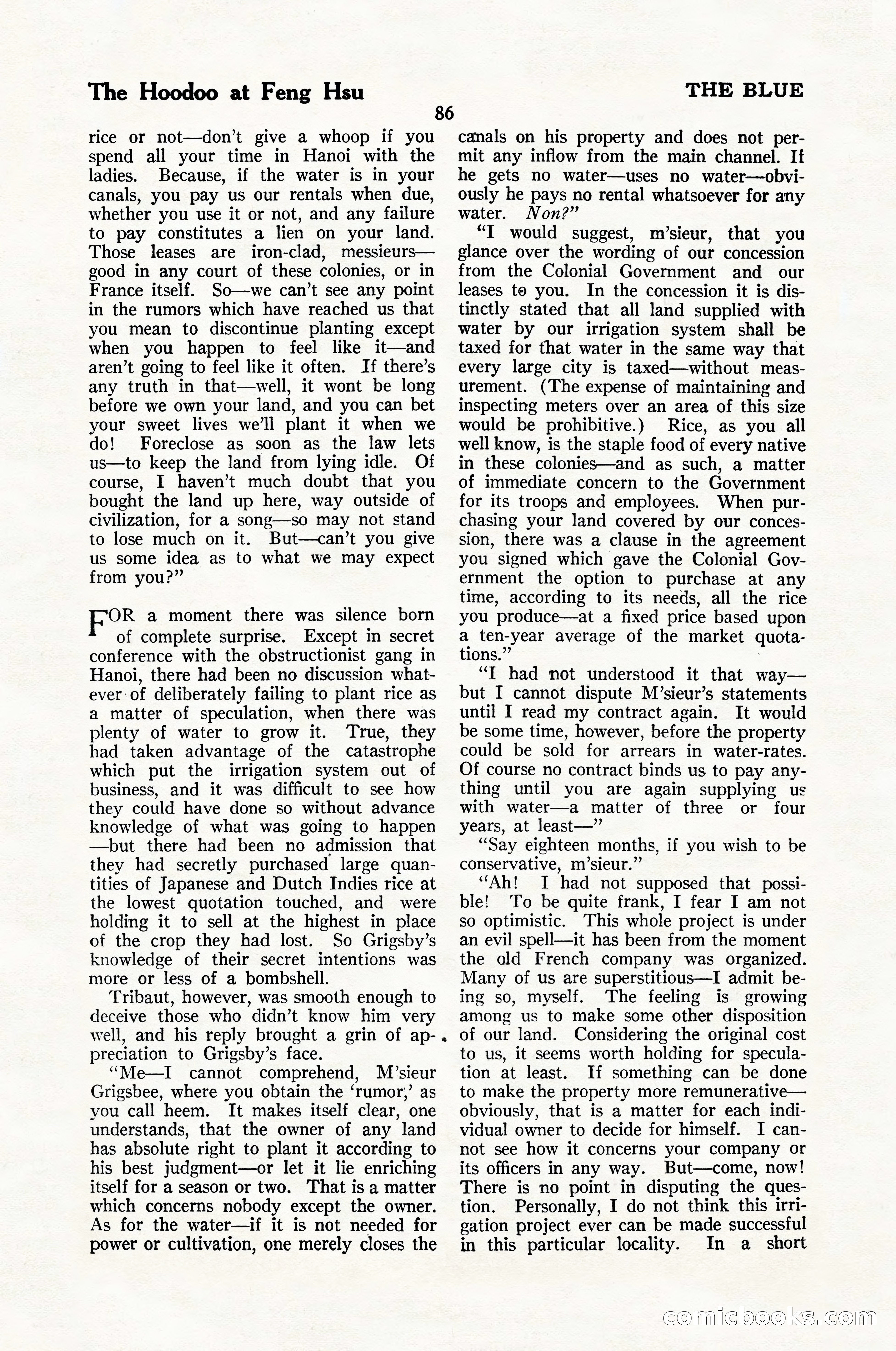 The Blue Book Magazine, January 1926 — page 88 of 208