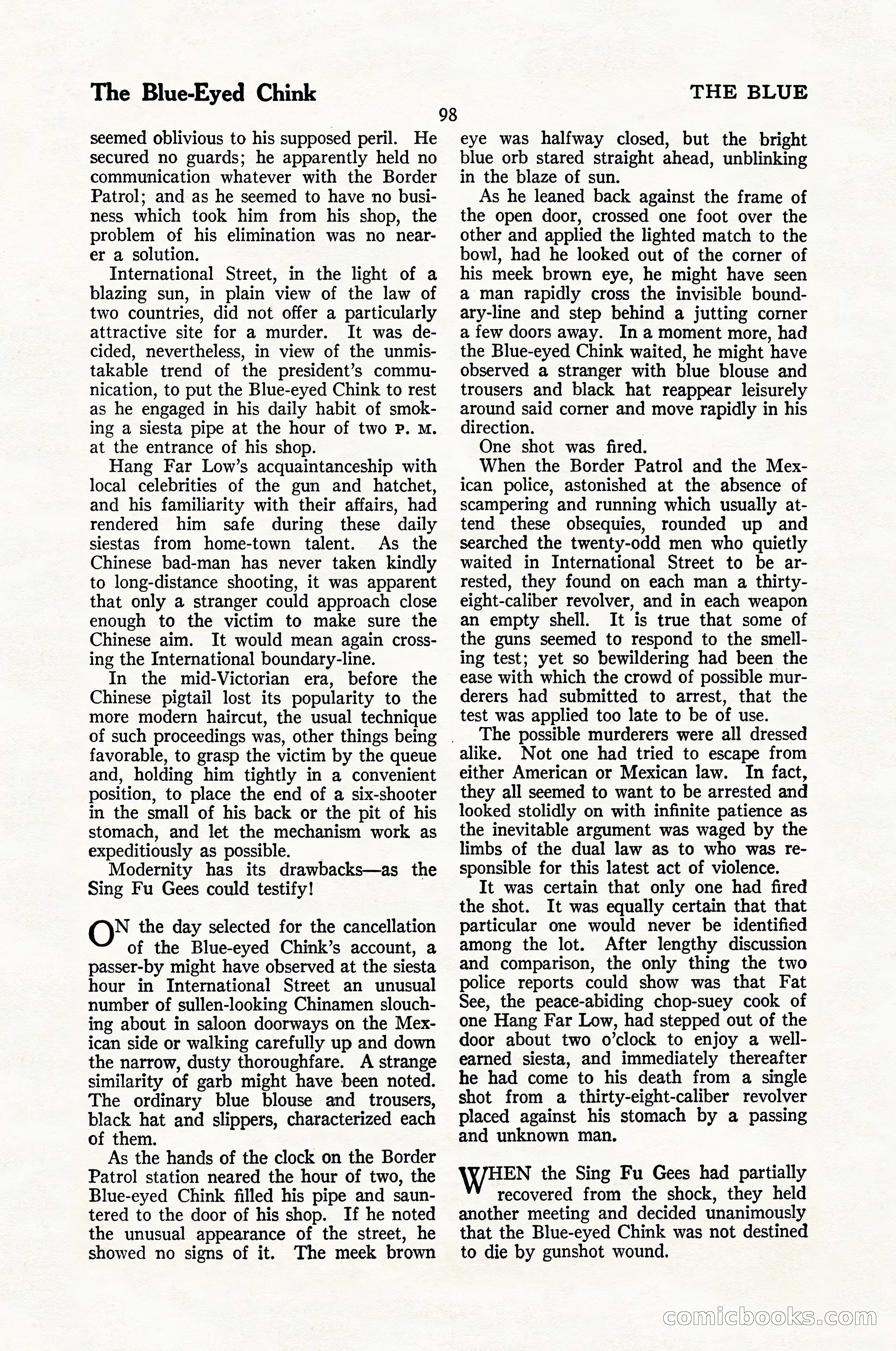 The Blue Book Magazine, January 1926 — page 100 of 208