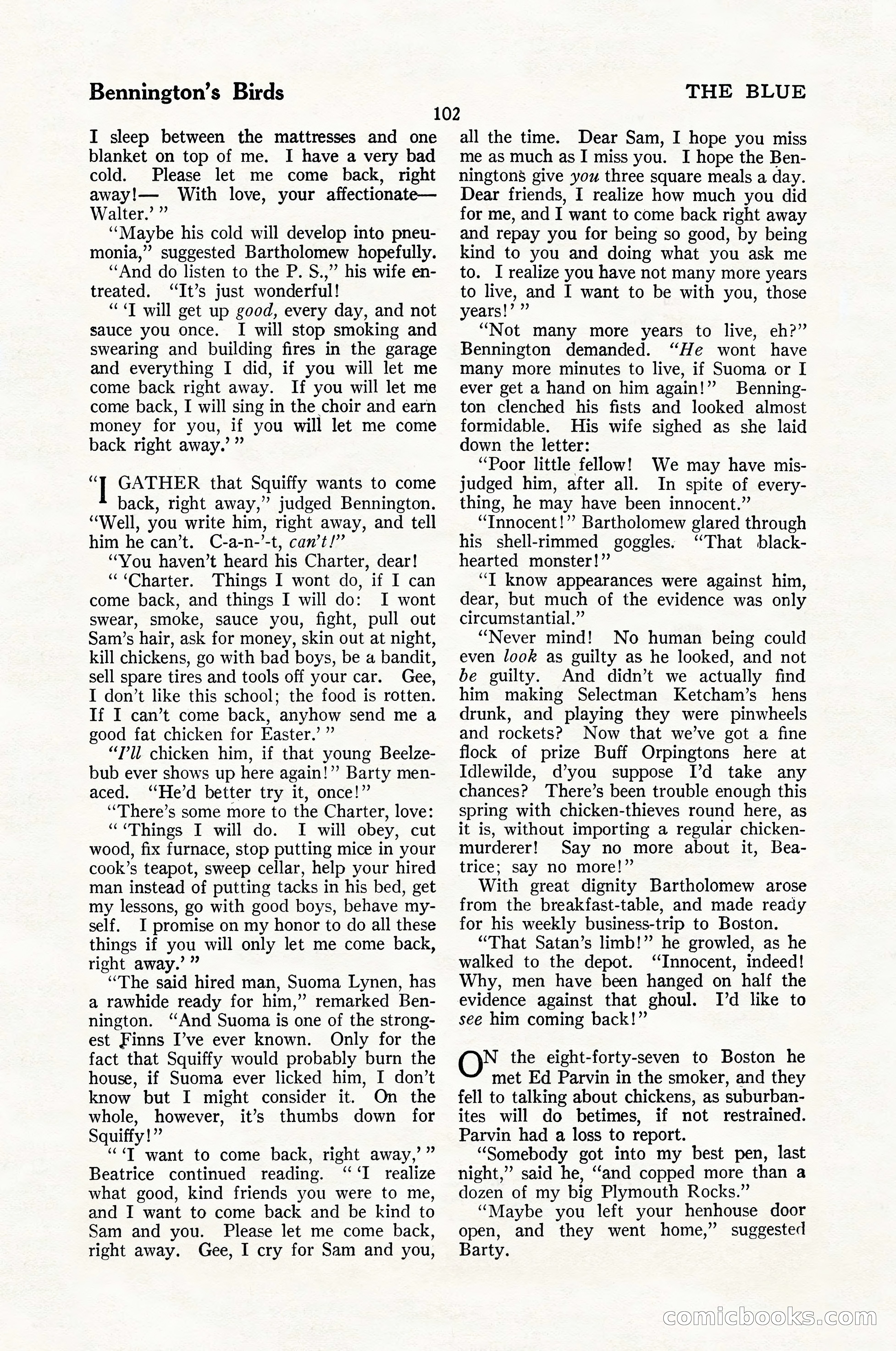 The Blue Book Magazine, January 1926 — page 104 of 208