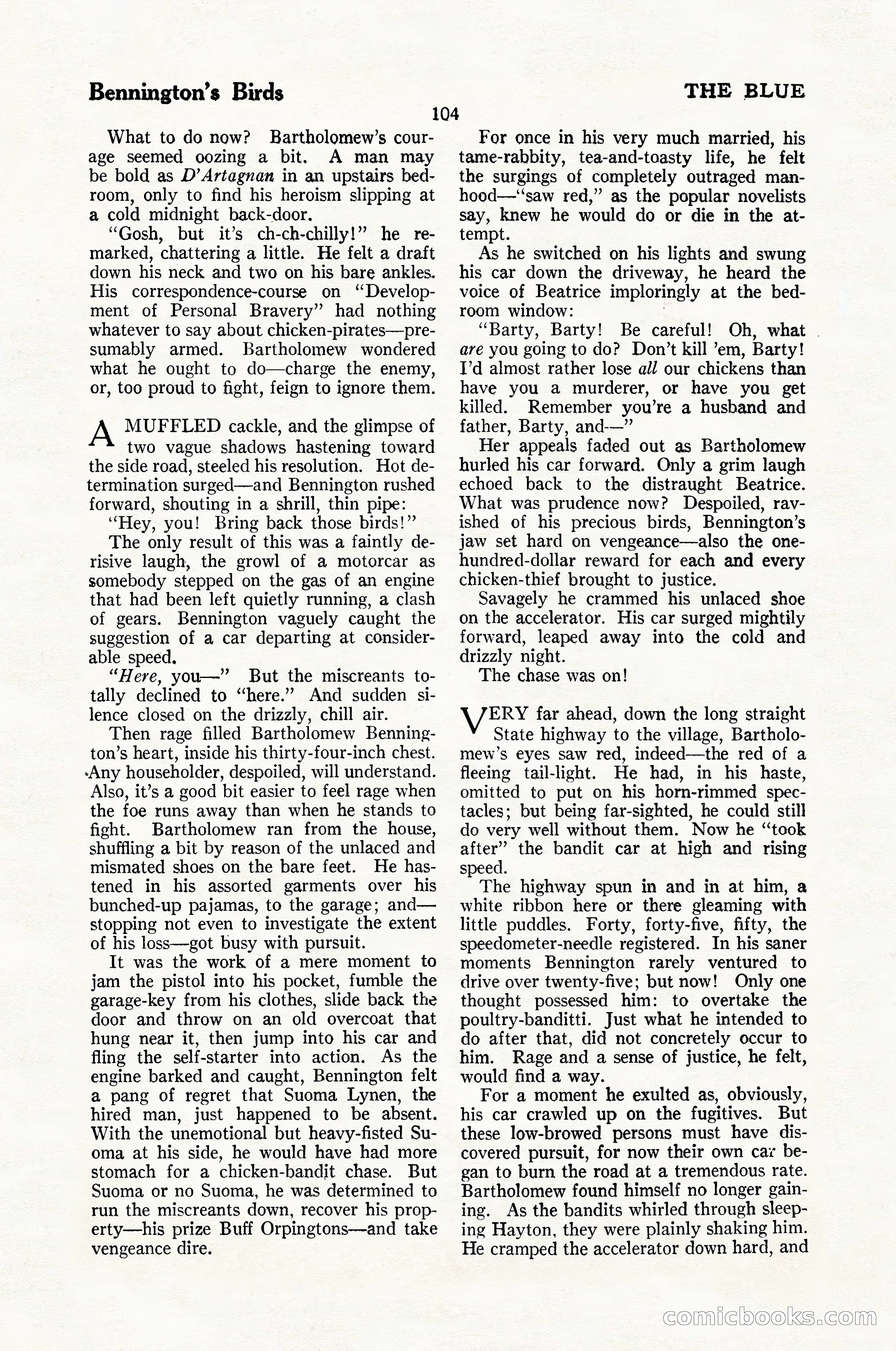 The Blue Book Magazine, January 1926 — page 106 of 208