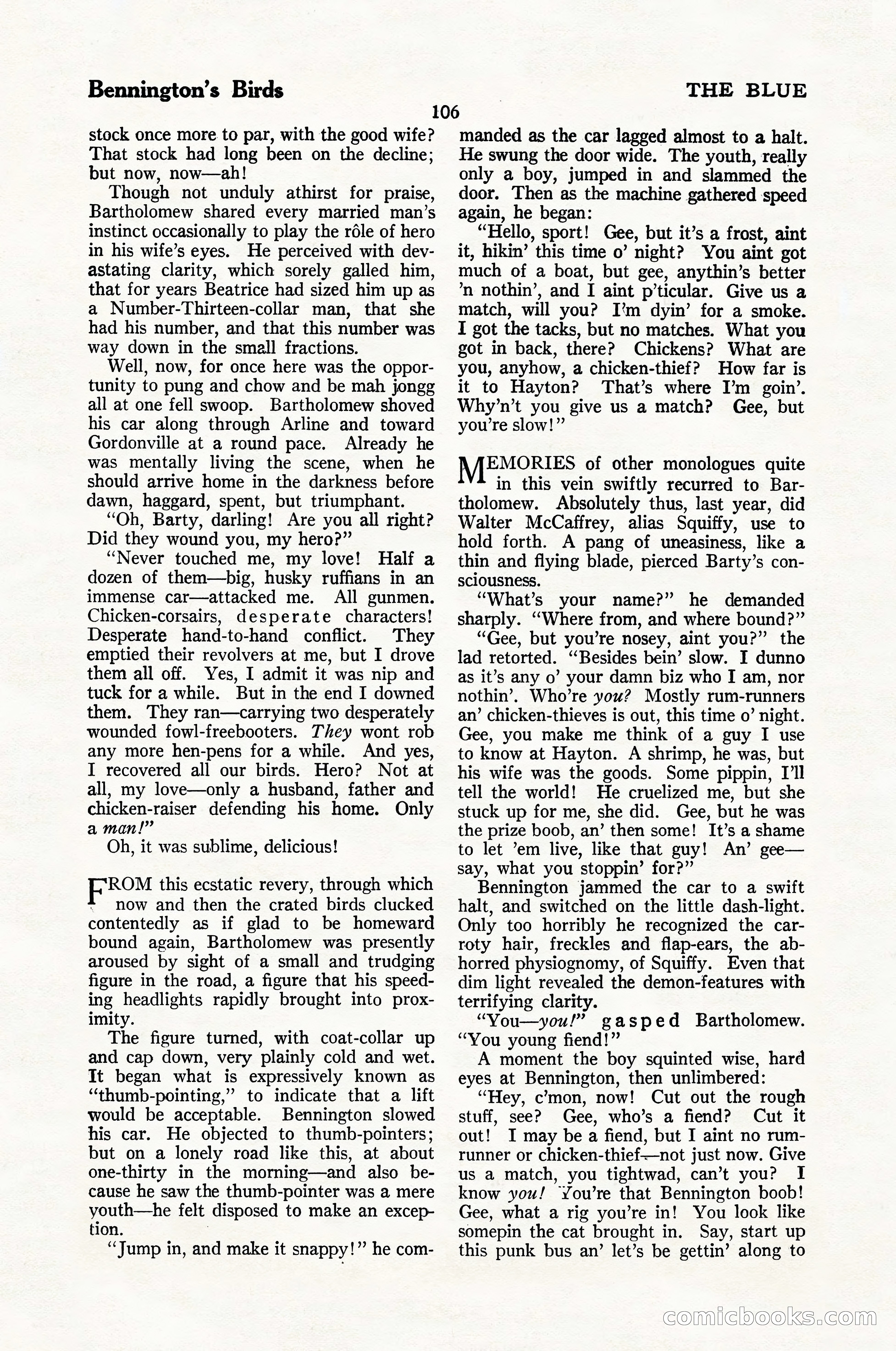 The Blue Book Magazine, January 1926 — page 108 of 208