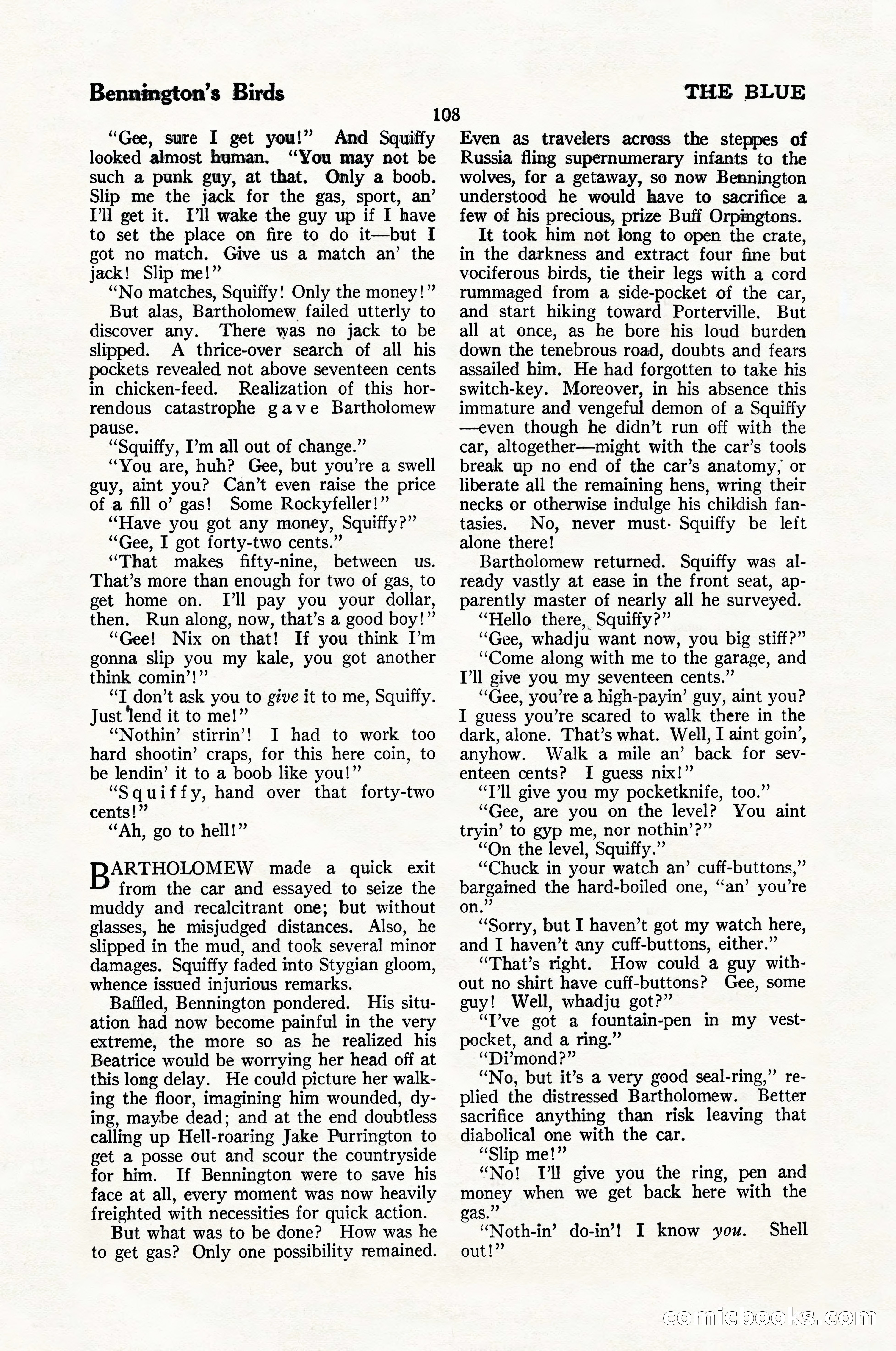The Blue Book Magazine, January 1926 — page 110 of 208