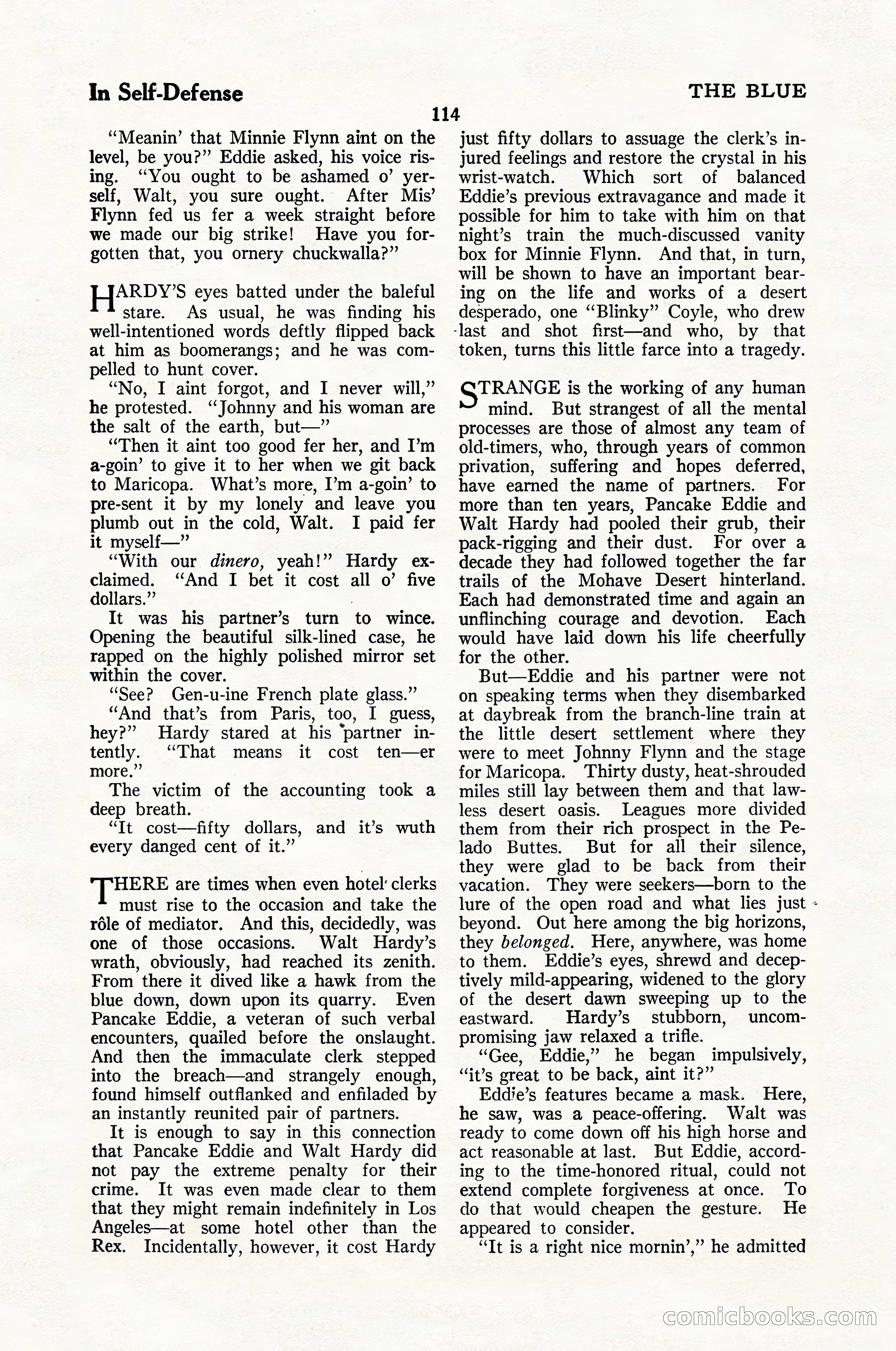 The Blue Book Magazine, January 1926 — page 116 of 208