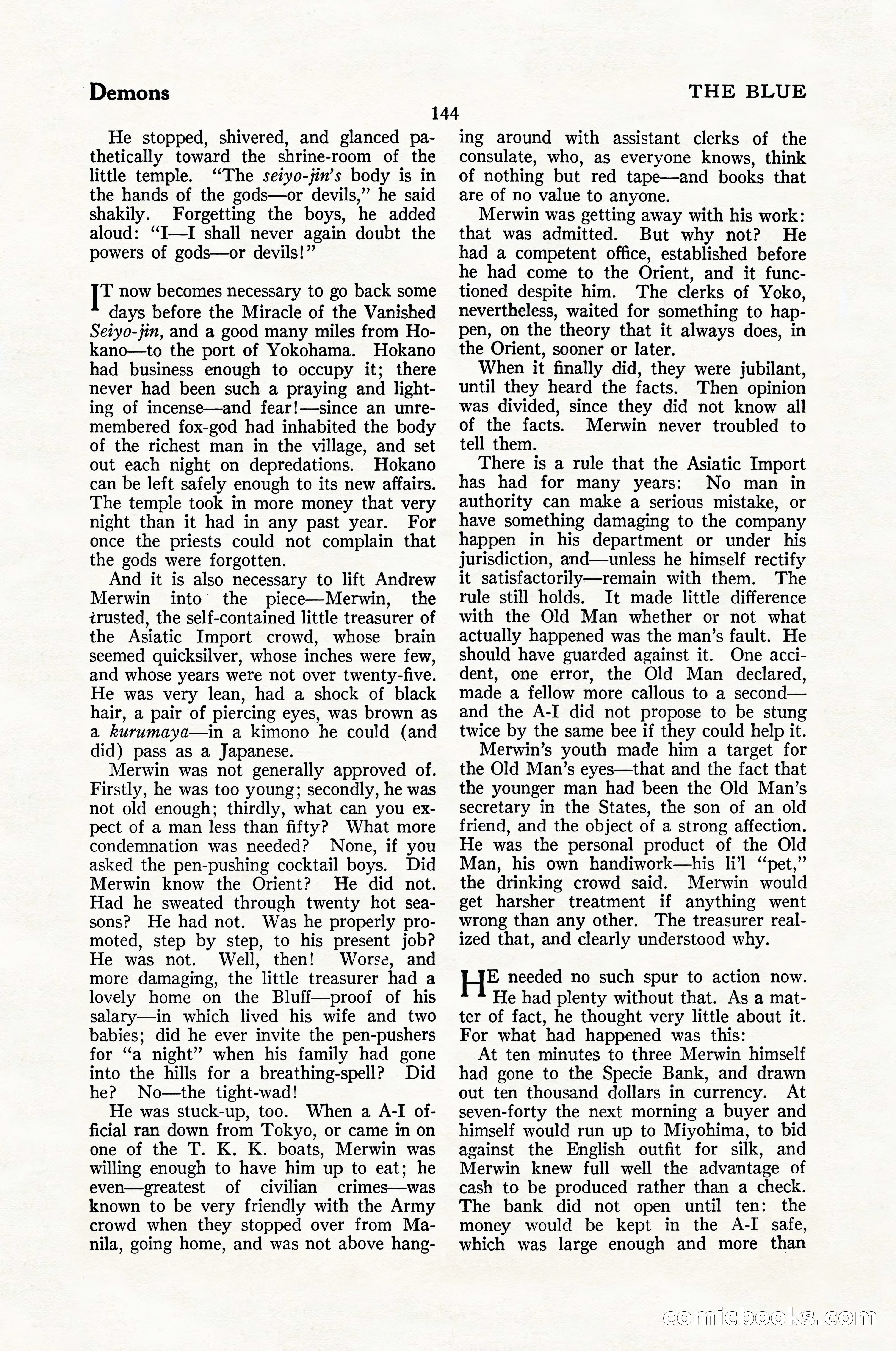 The Blue Book Magazine, January 1926 — page 146 of 208