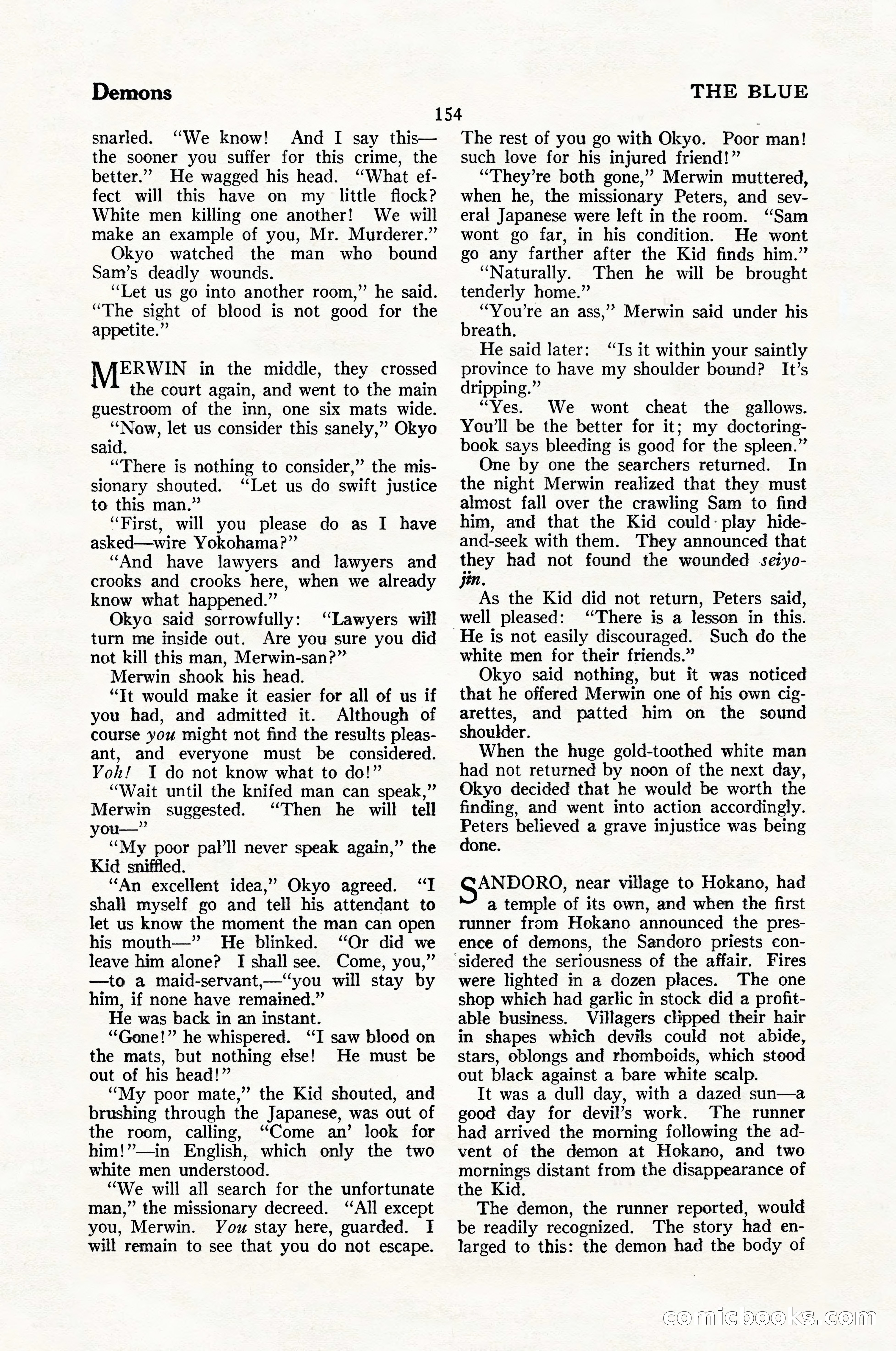 The Blue Book Magazine, January 1926 — page 156 of 208