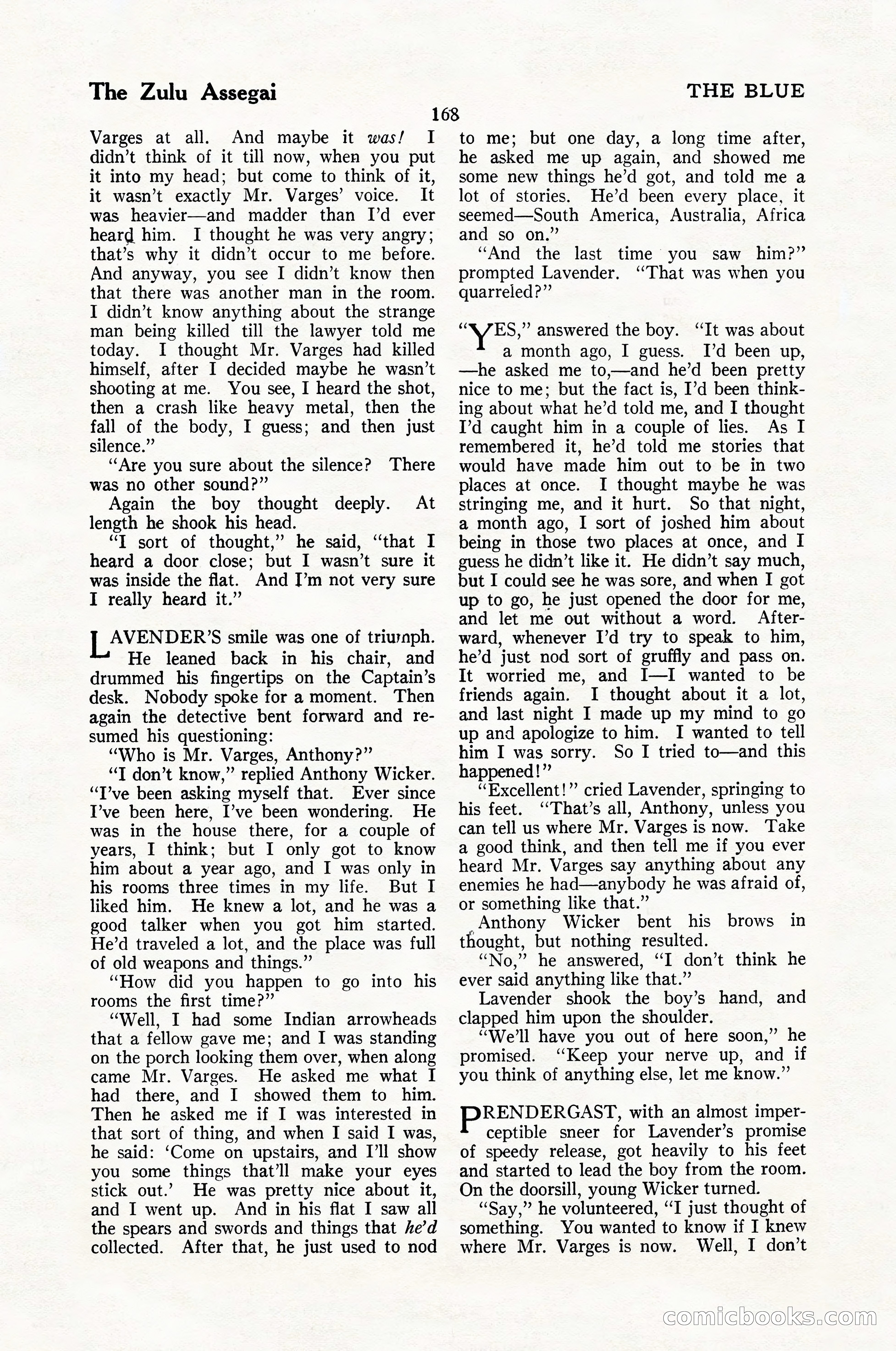 The Blue Book Magazine, January 1926 — page 170 of 208
