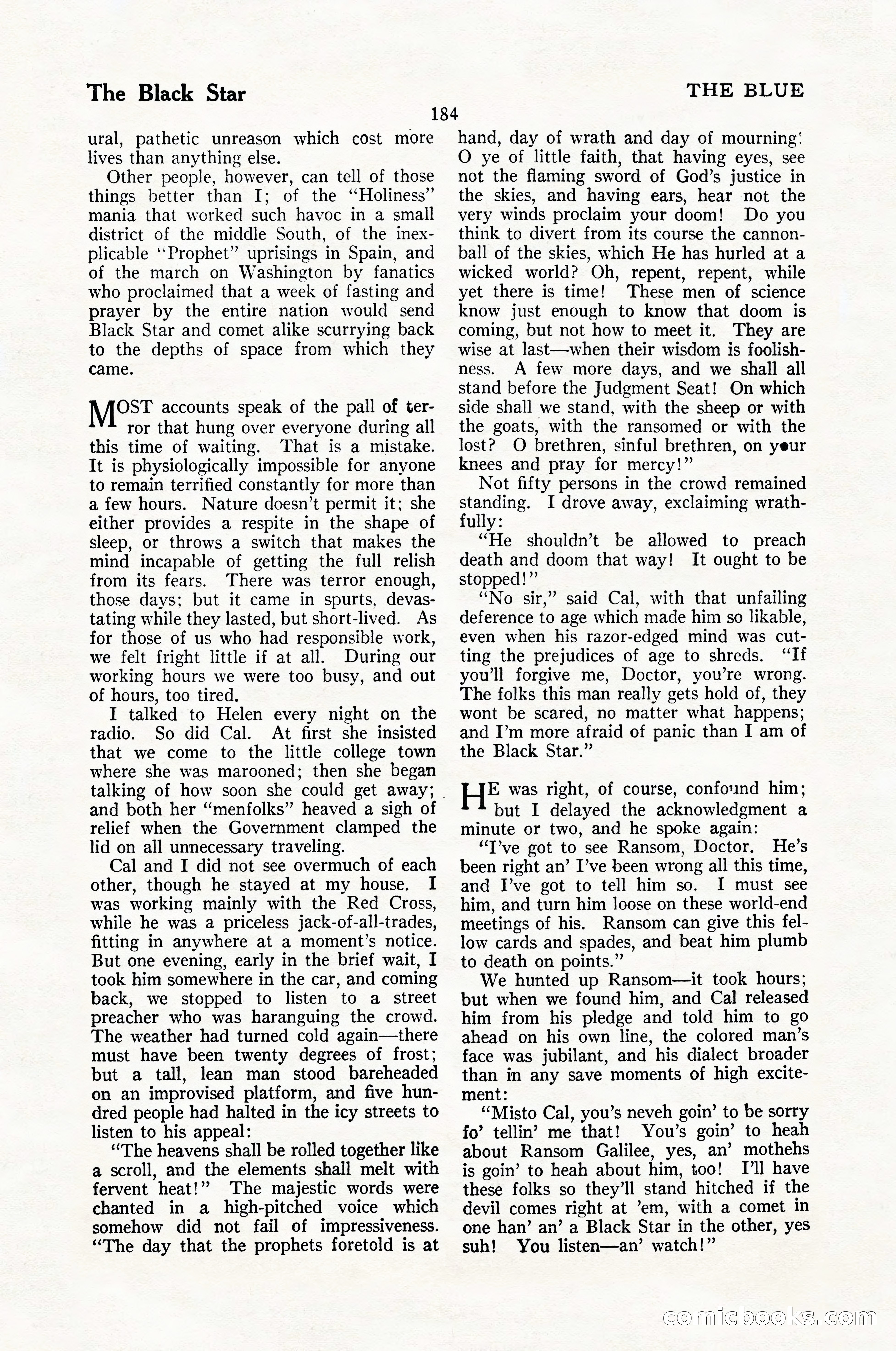 The Blue Book Magazine, January 1926 — page 186 of 208
