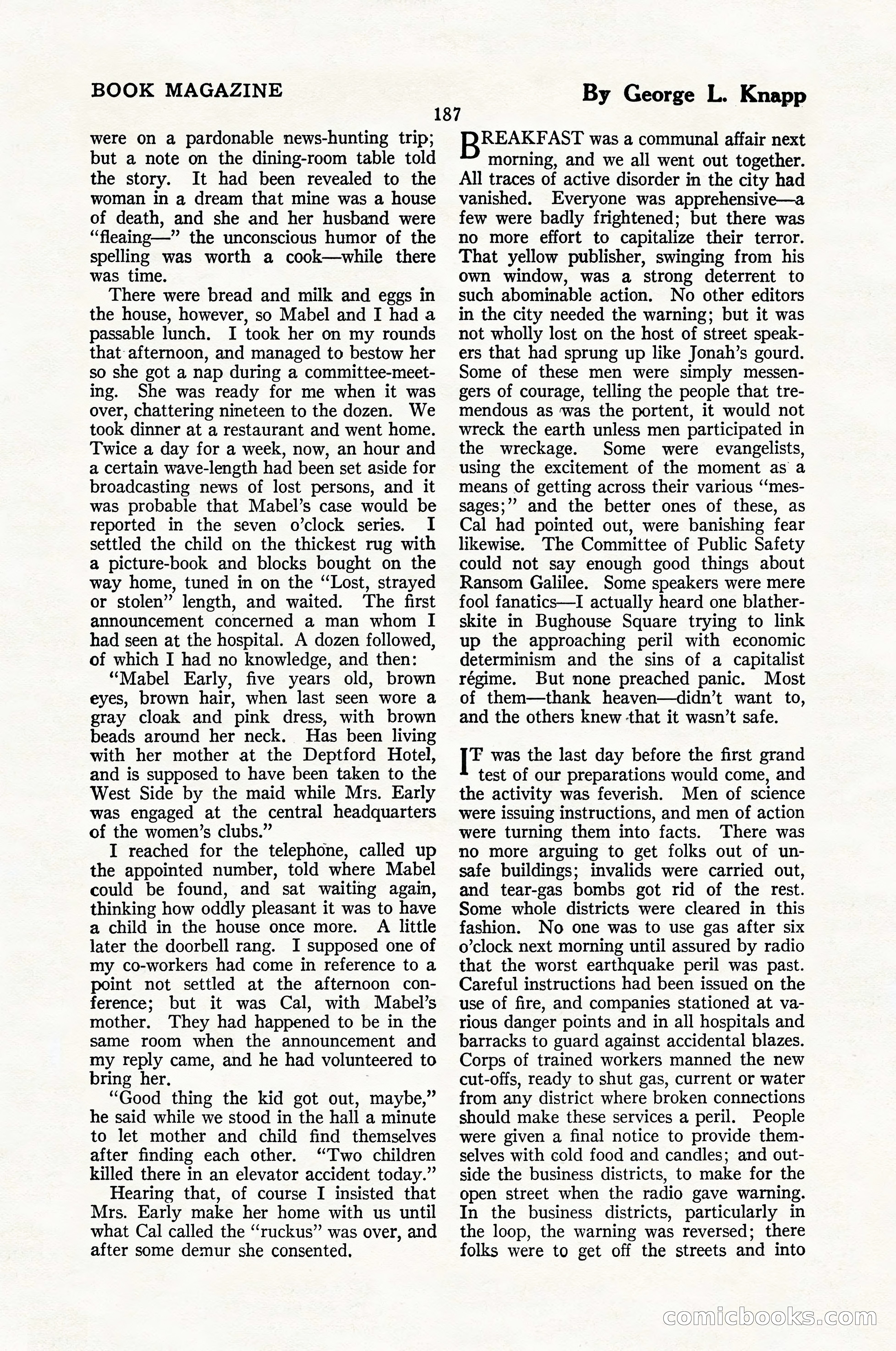 The Blue Book Magazine, January 1926 — page 189 of 208