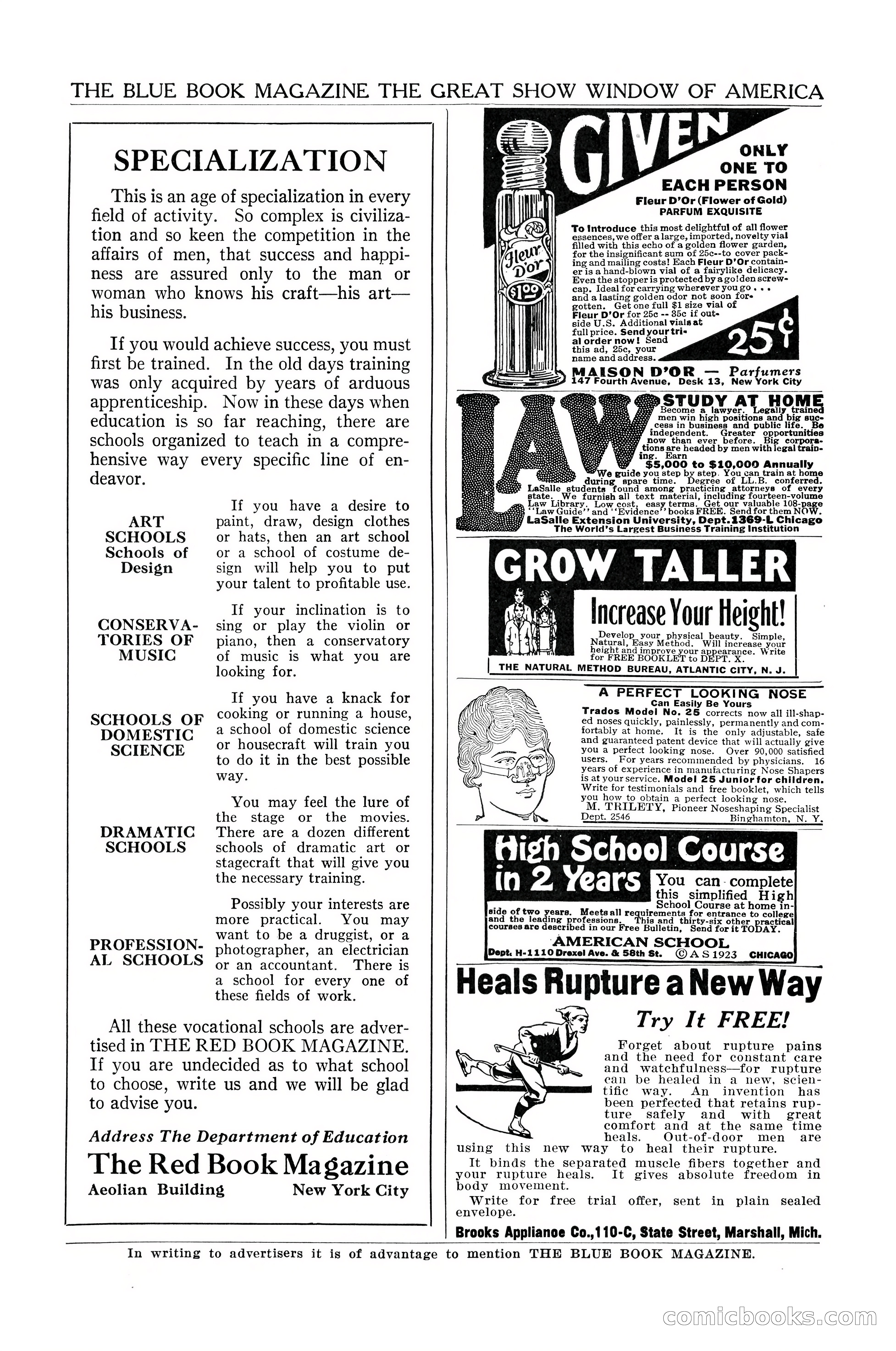 The Blue Book Magazine, January 1926 — page 200 of 208