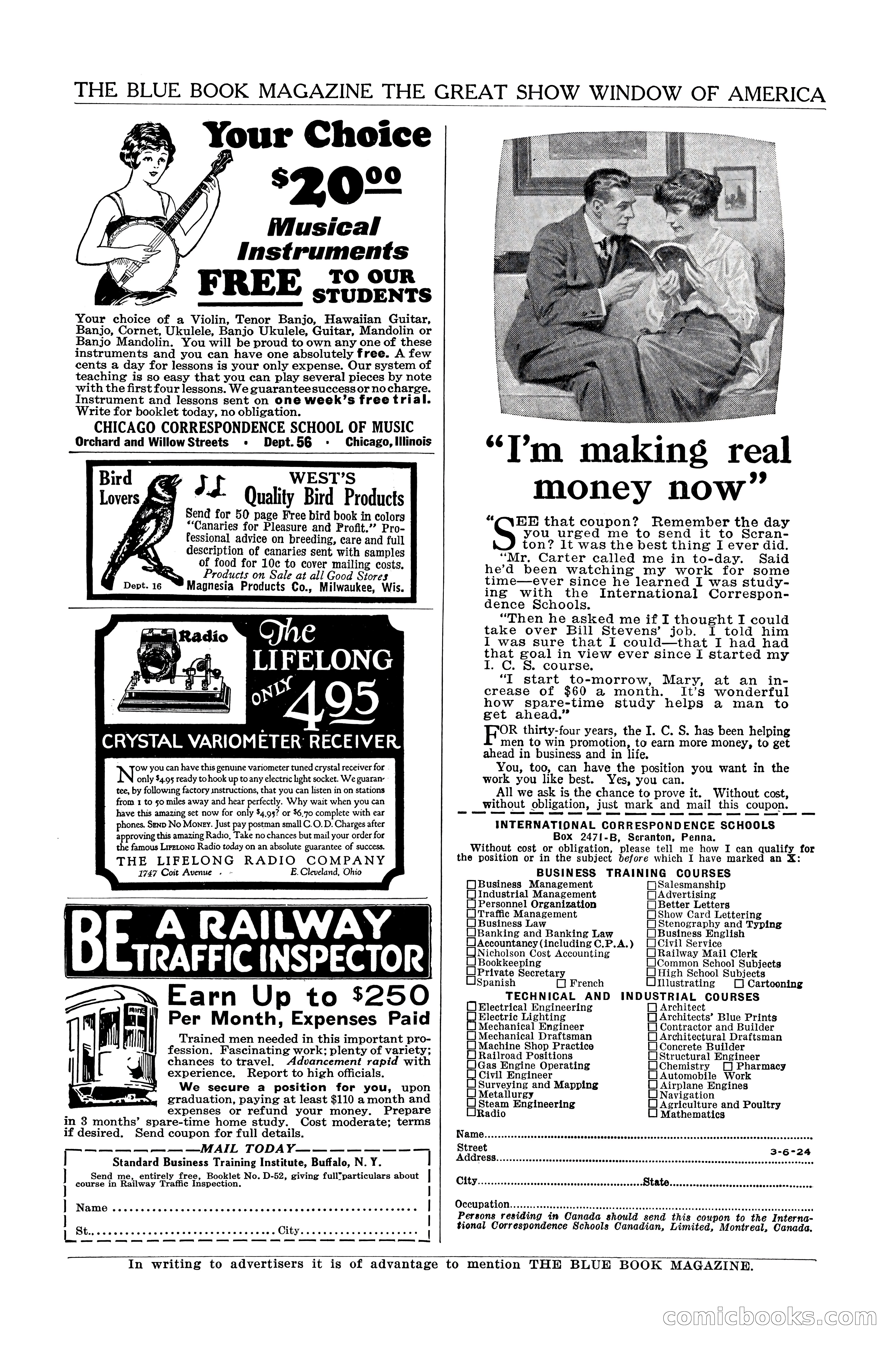 The Blue Book Magazine, January 1926 — page 201 of 208