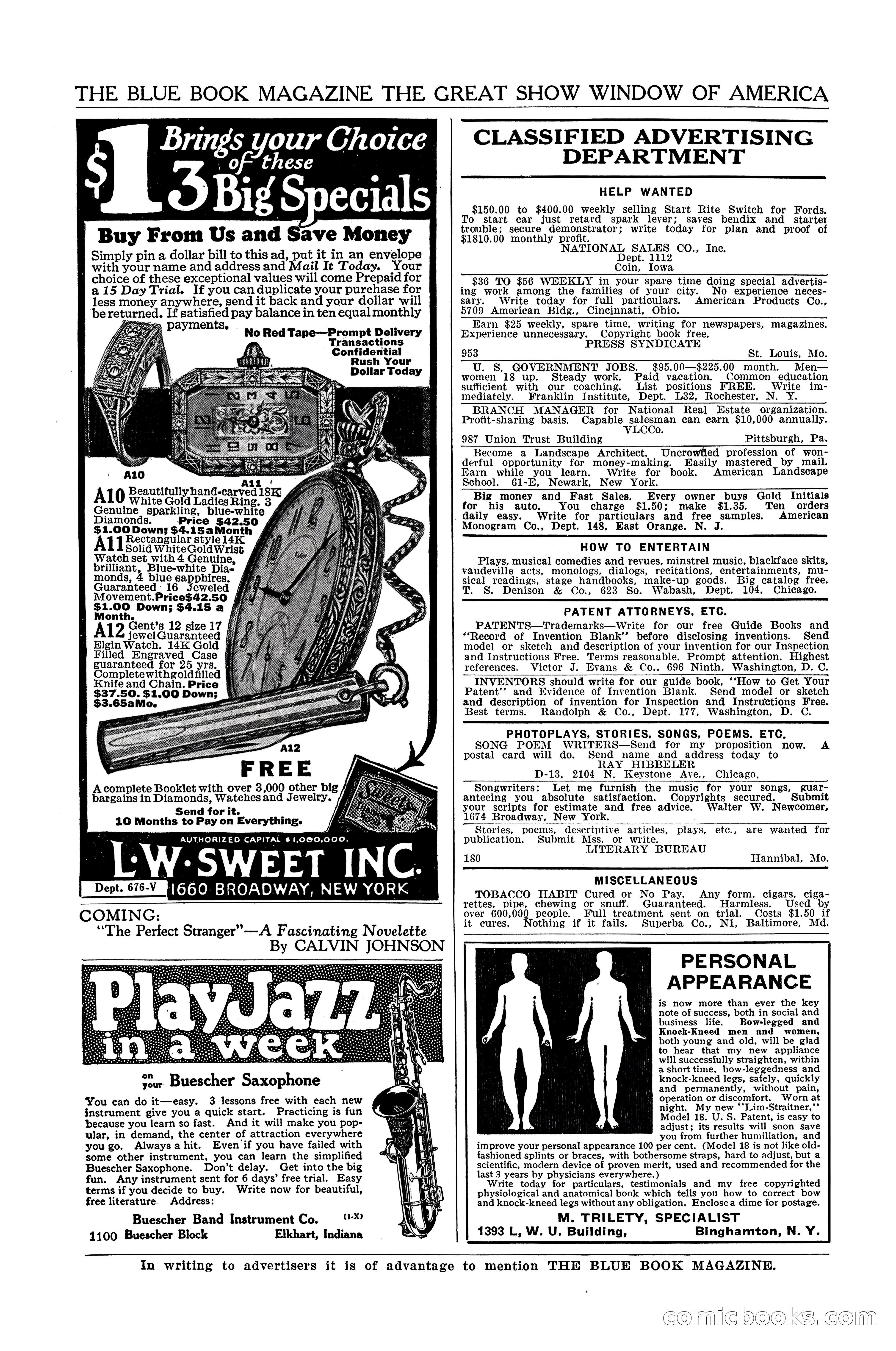 The Blue Book Magazine, January 1926 — page 202 of 208