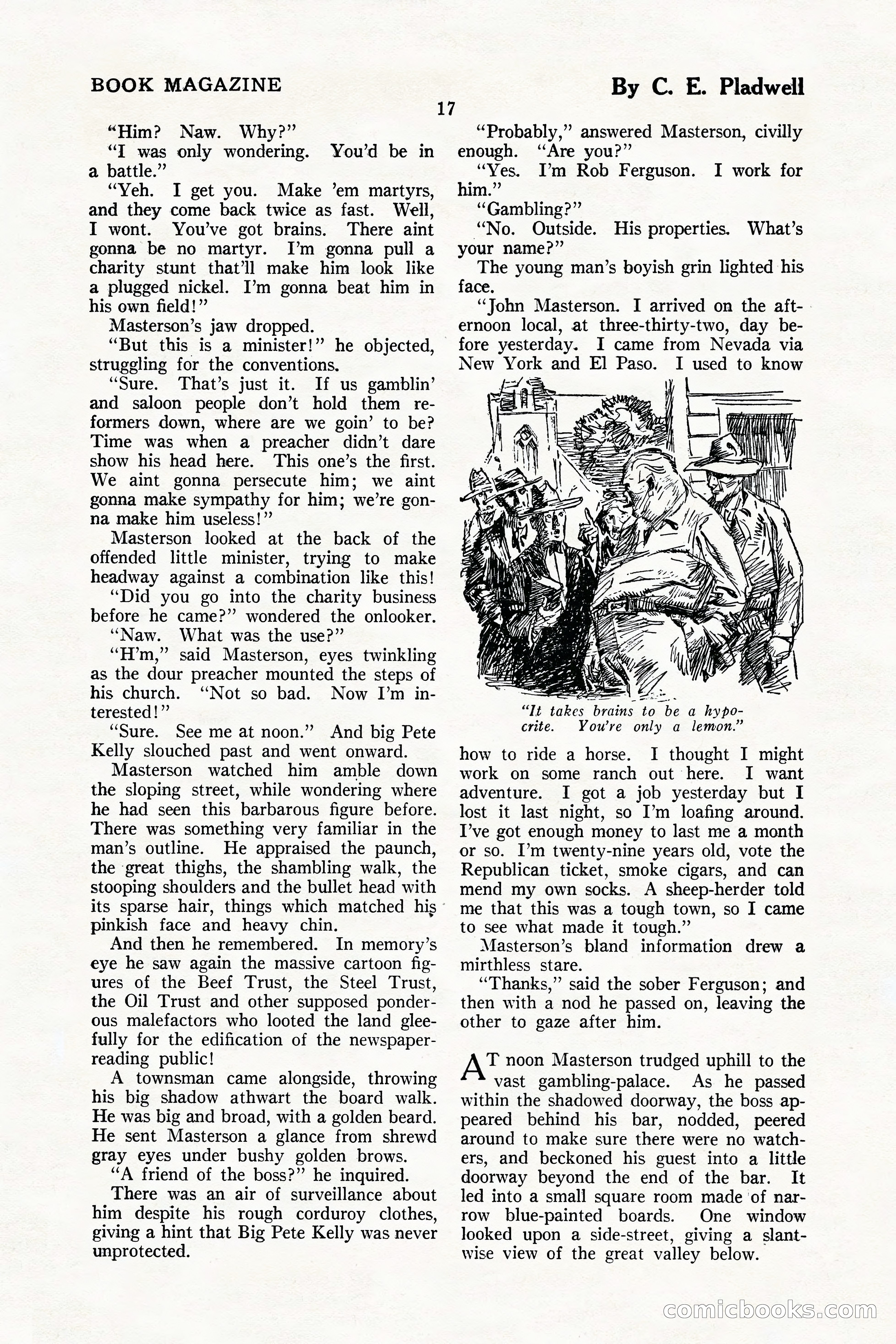 The Illustrated Blue Book Magazine, July 1926 — page 19 of 204