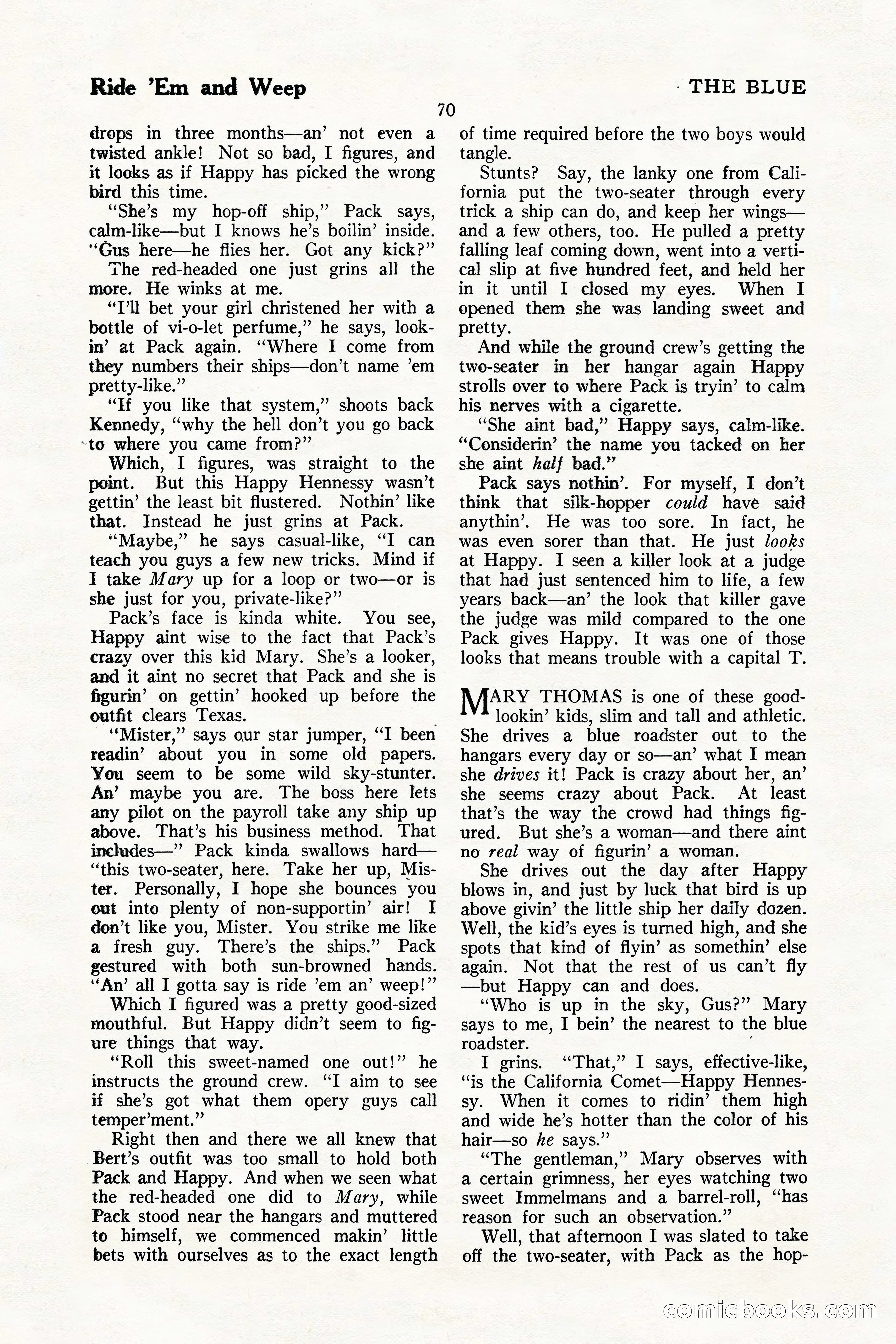 The Illustrated Blue Book Magazine, July 1926 — page 72 of 204