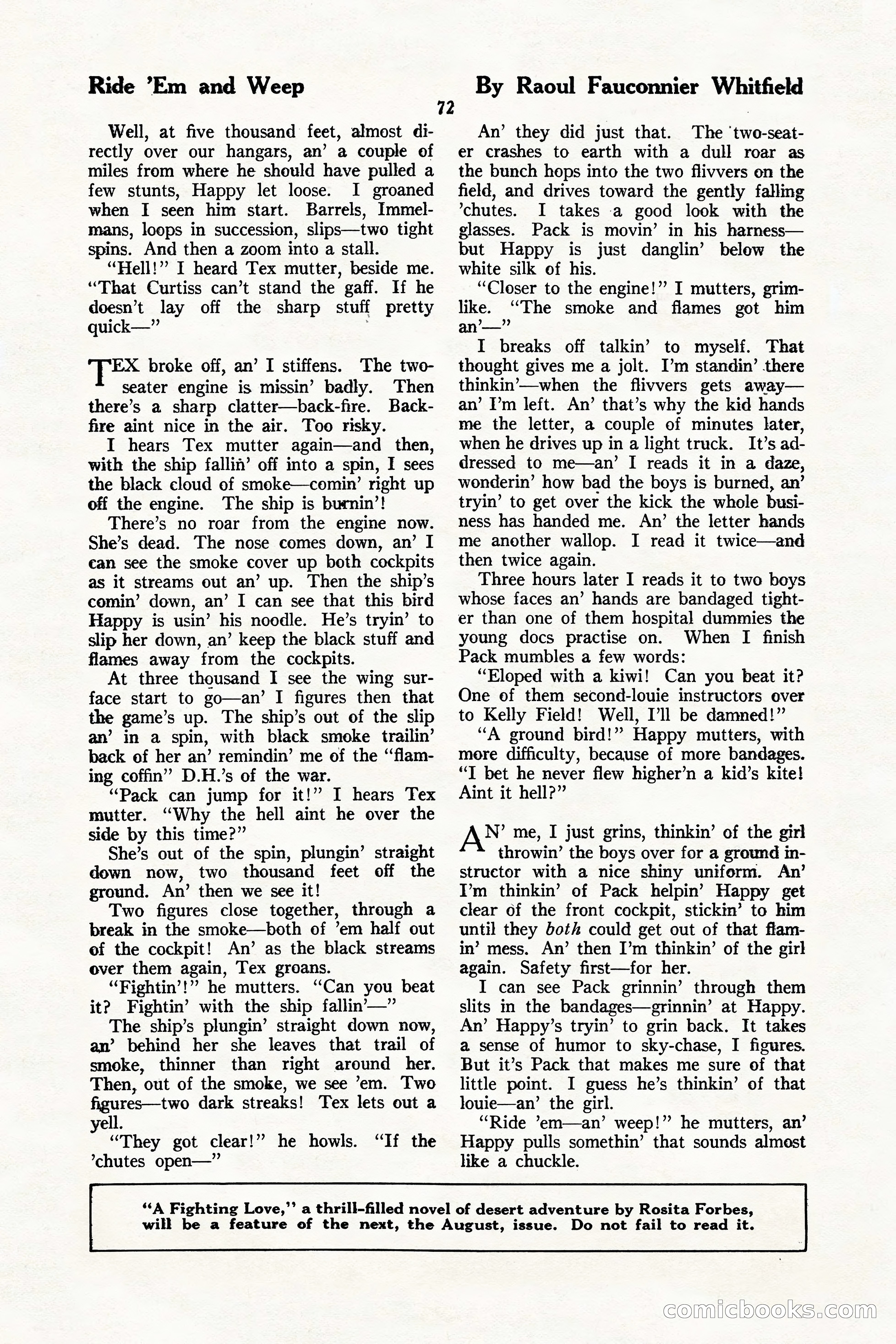 The Illustrated Blue Book Magazine, July 1926 — page 74 of 204