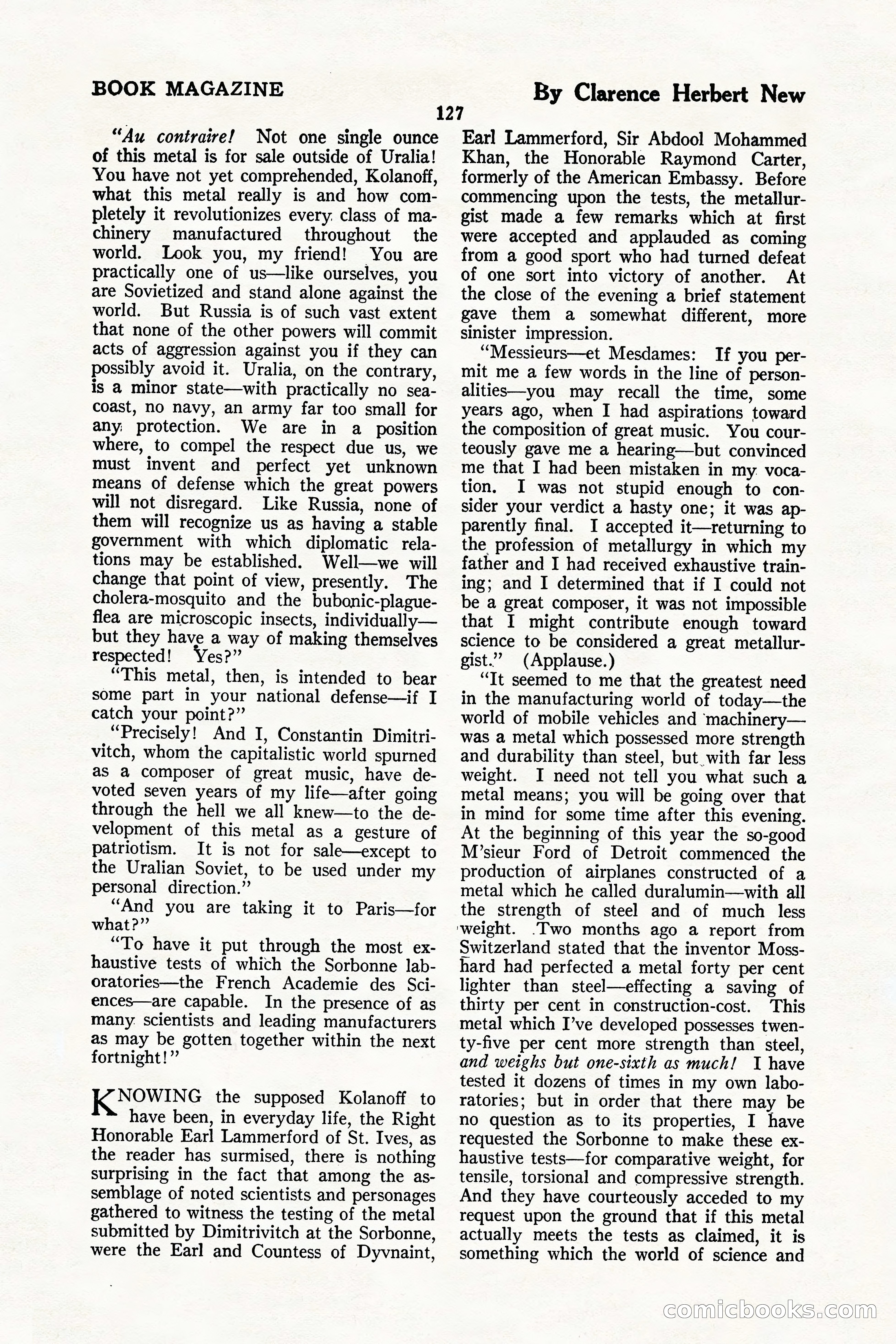 The Illustrated Blue Book Magazine, July 1926 — page 129 of 204