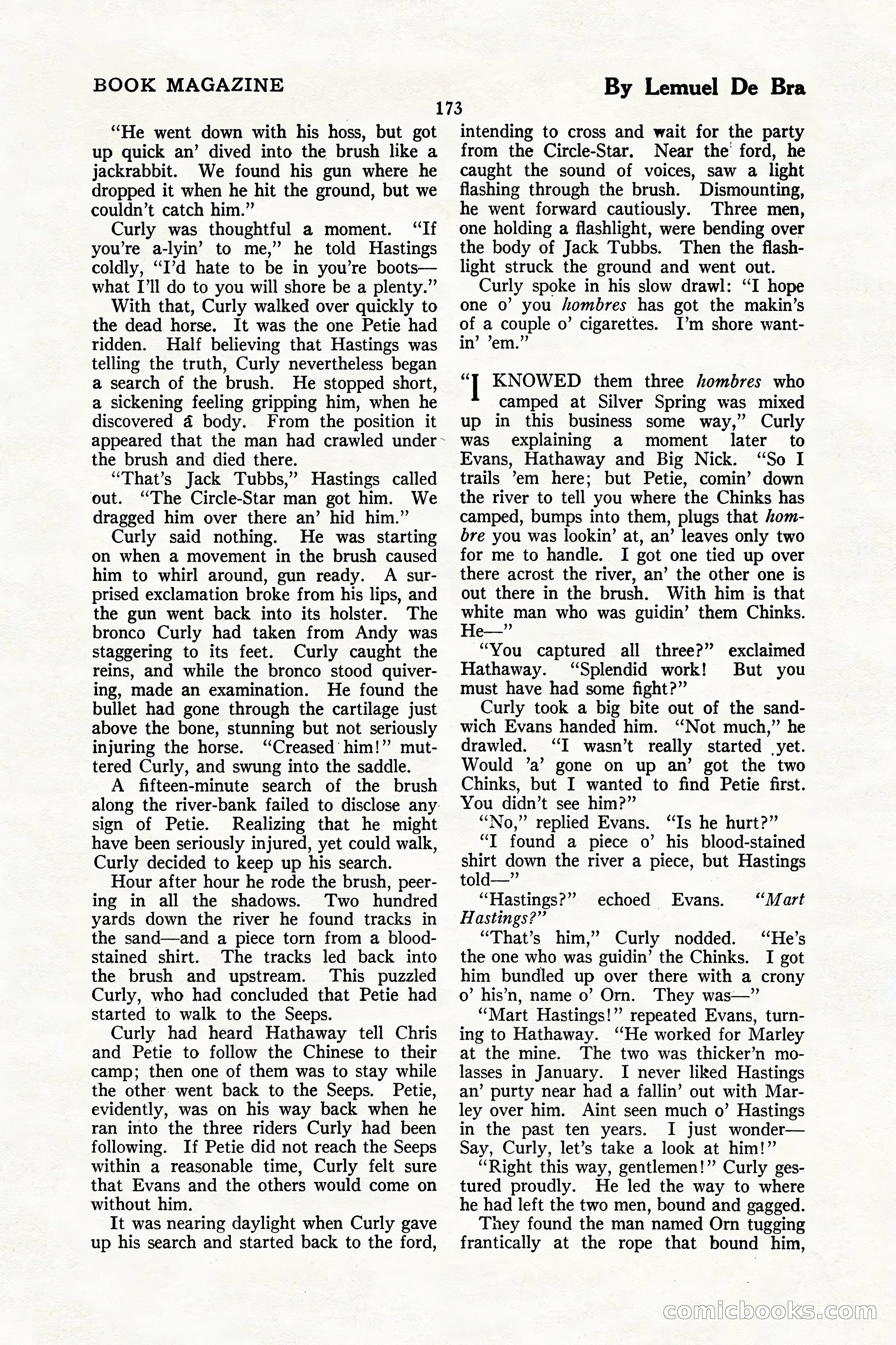 The Illustrated Blue Book Magazine, July 1926 — page 175 of 204