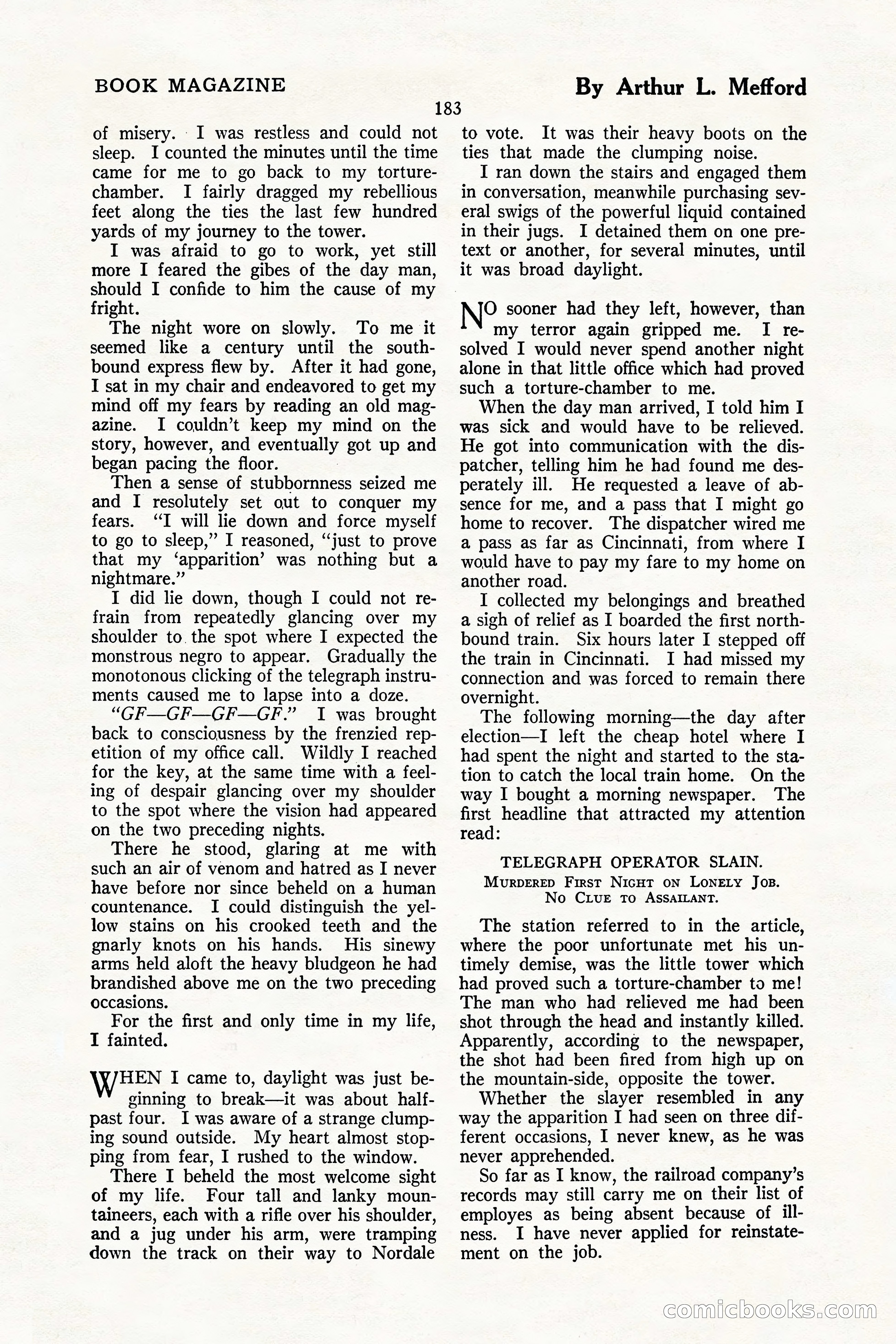 The Illustrated Blue Book Magazine, July 1926 — page 185 of 204