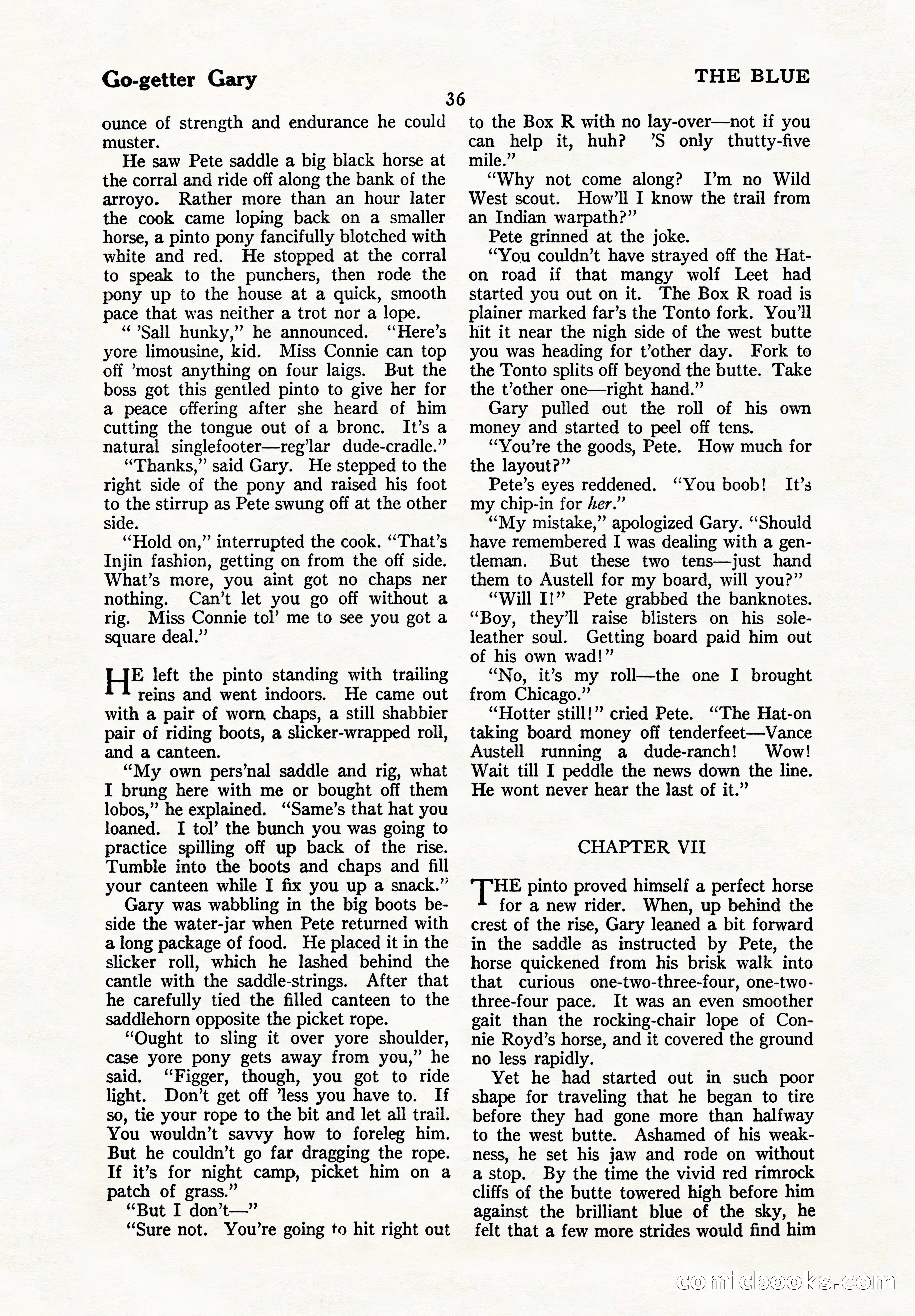 The Illustrated Blue Book Magazine, September 1926 — page 38 of 208
