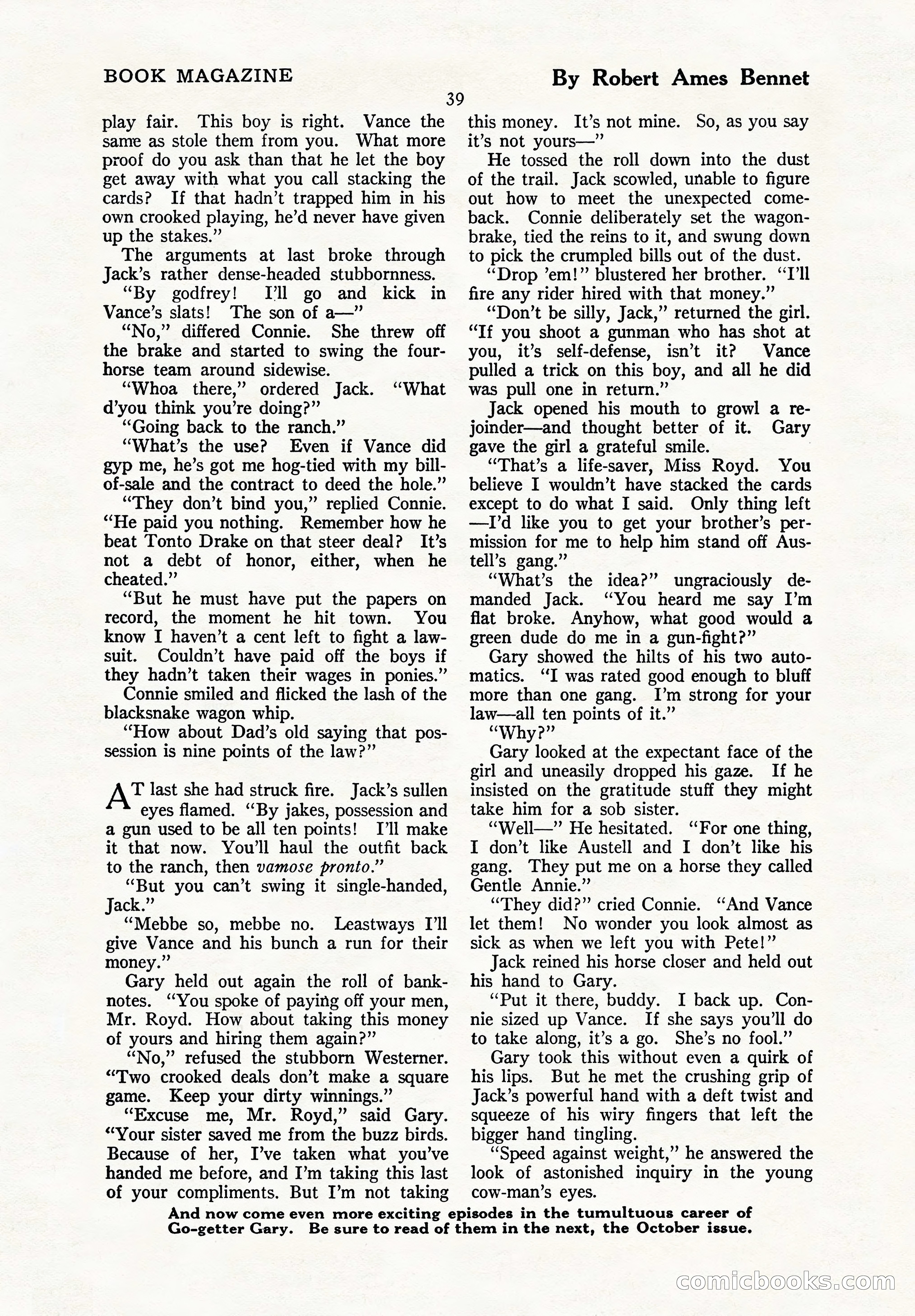 The Illustrated Blue Book Magazine, September 1926 — page 41 of 208