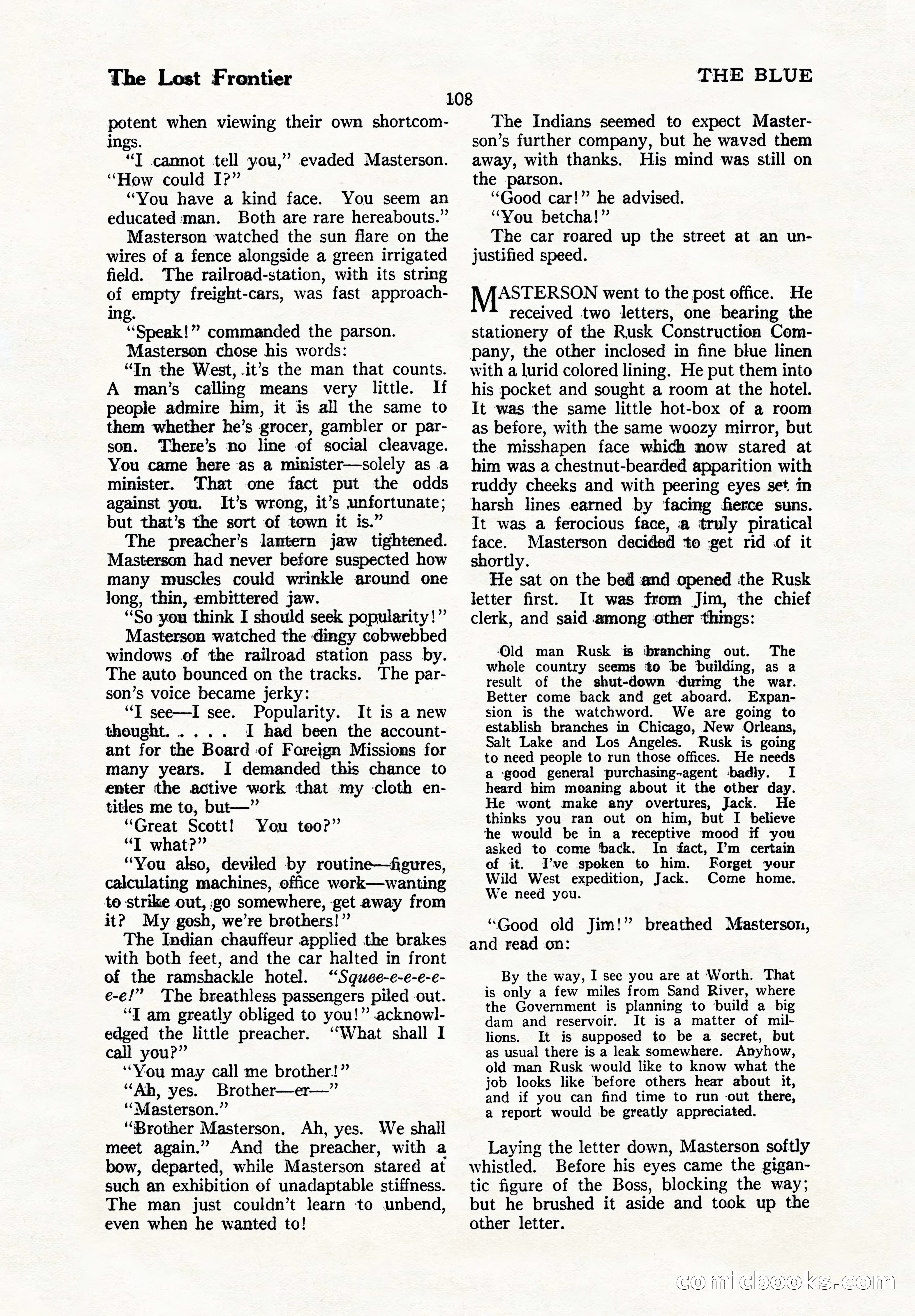 The Illustrated Blue Book Magazine, September 1926 — page 110 of 208
