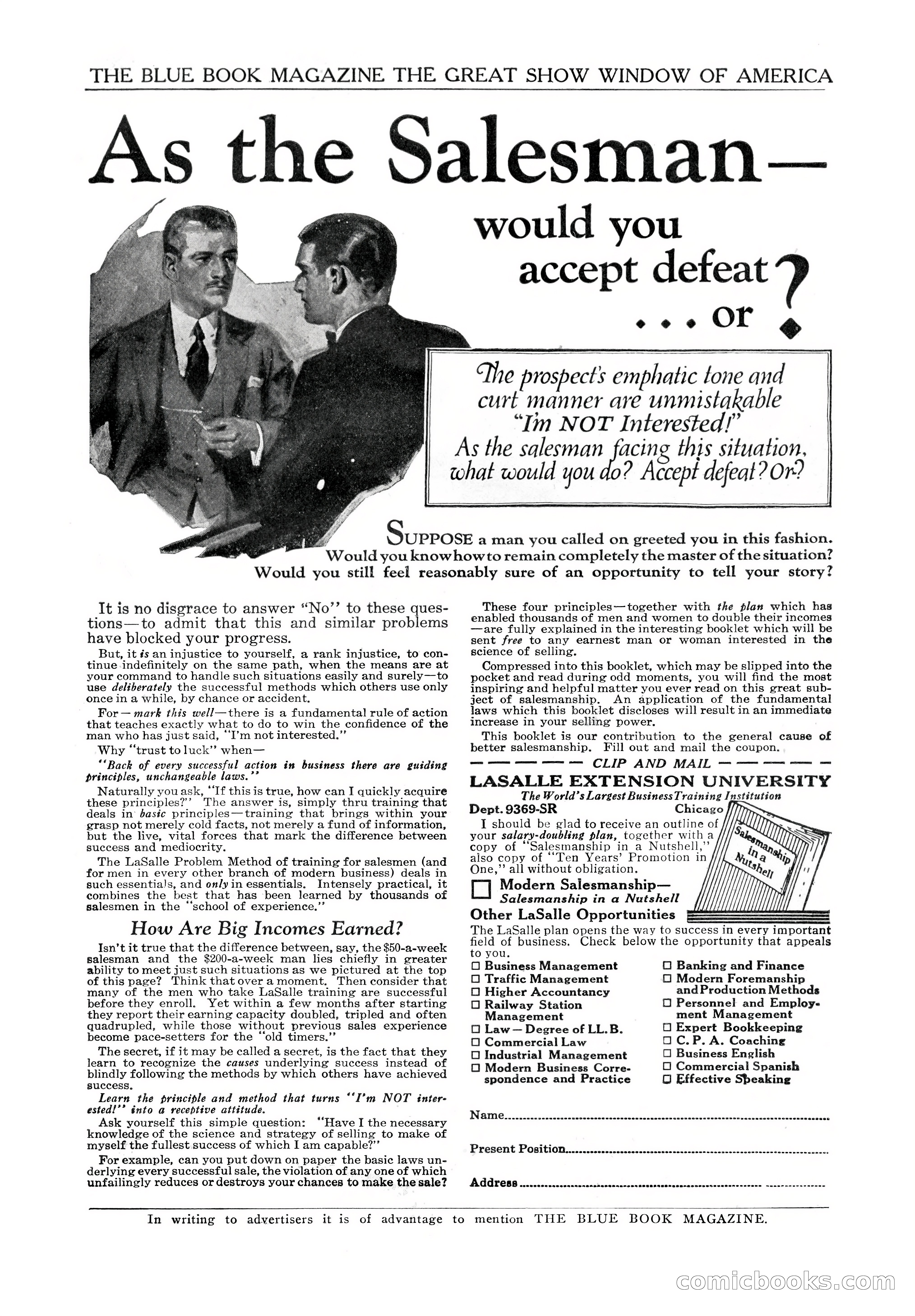 The Illustrated Blue Book Magazine, September 1926 — page 199 of 208