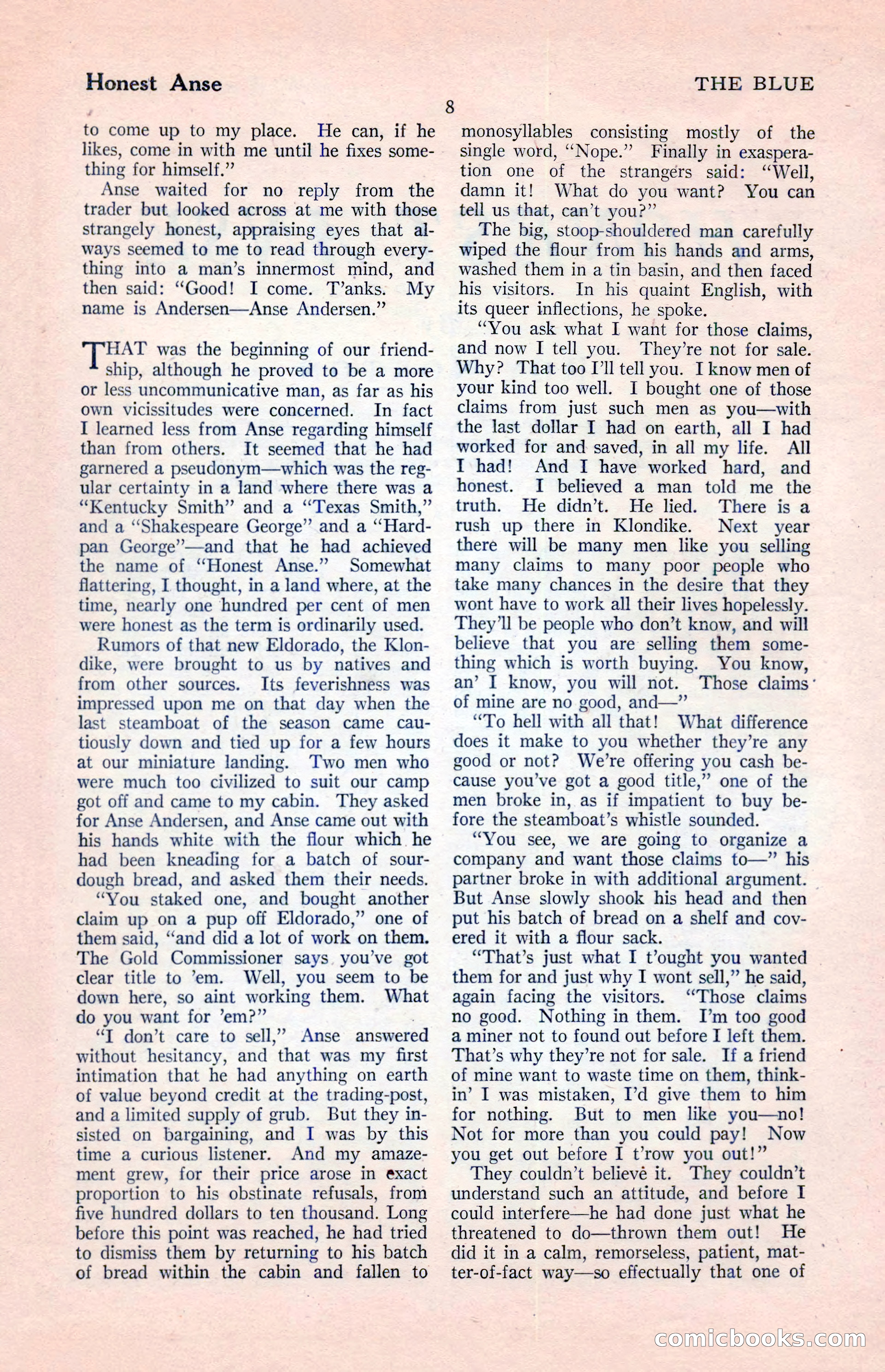 The Illustrated Blue Book Magazine, April 1927 — page 10 of 208