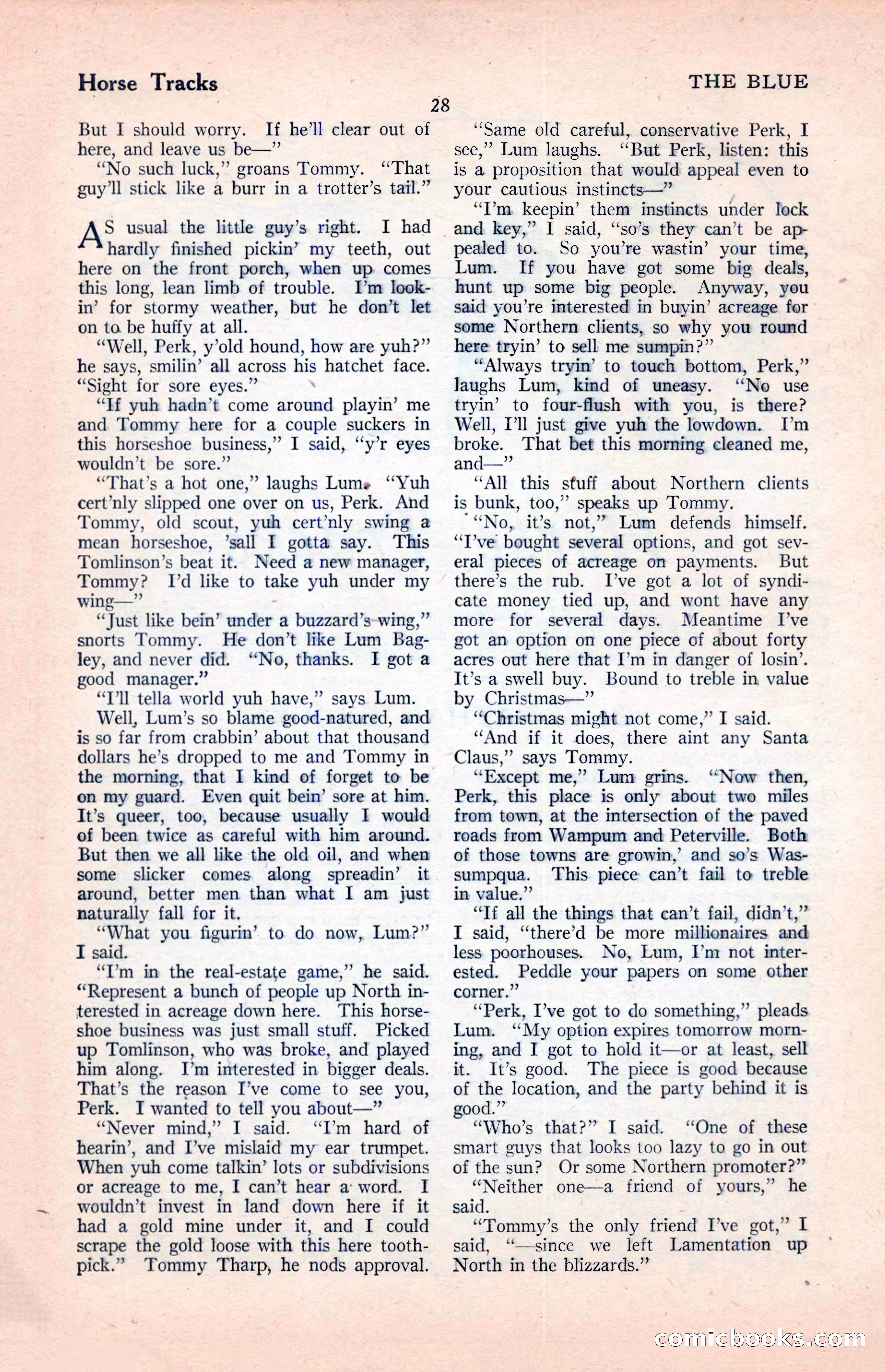 The Illustrated Blue Book Magazine, April 1927 — page 30 of 208