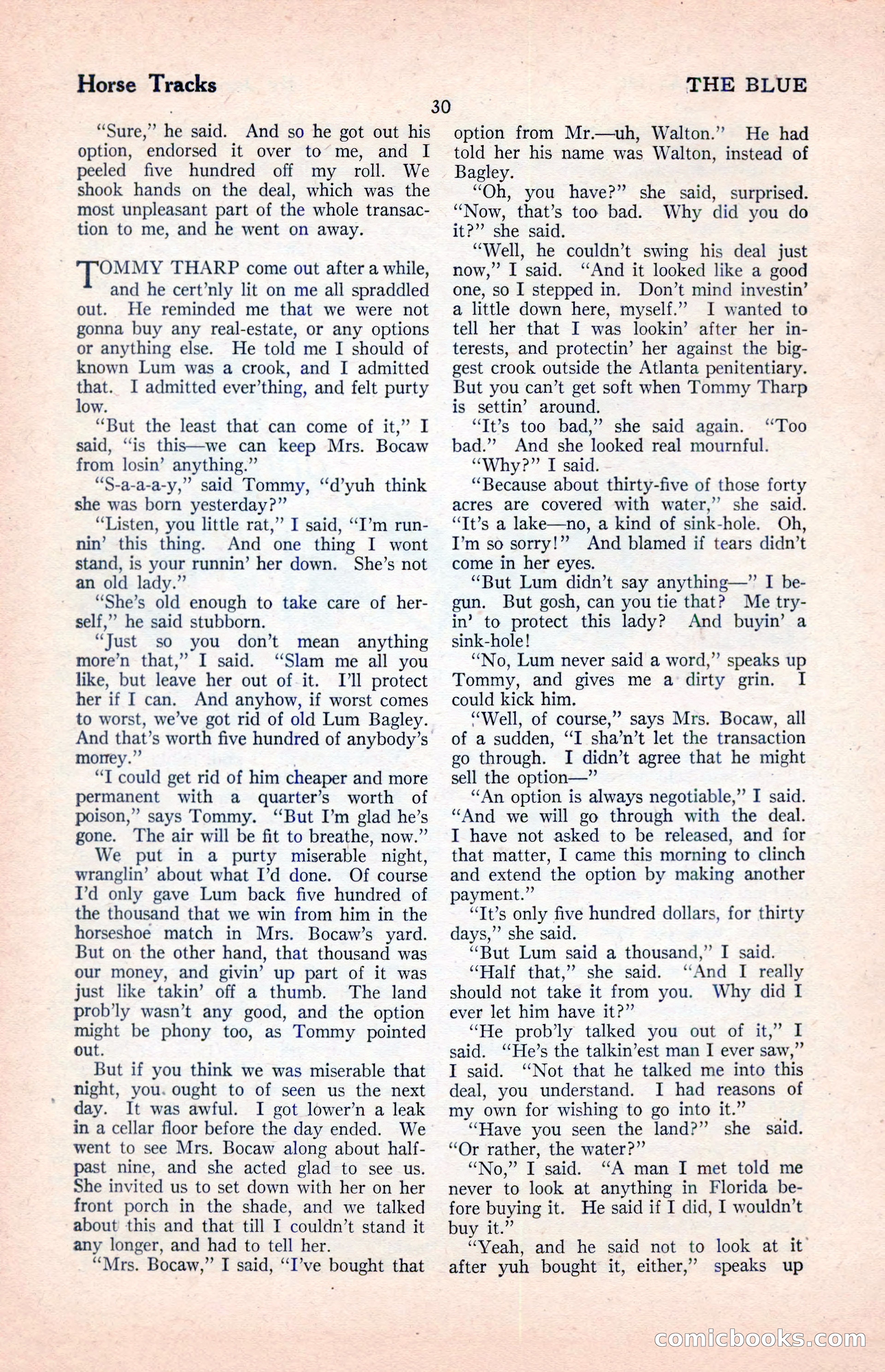 The Illustrated Blue Book Magazine, April 1927 — page 32 of 208