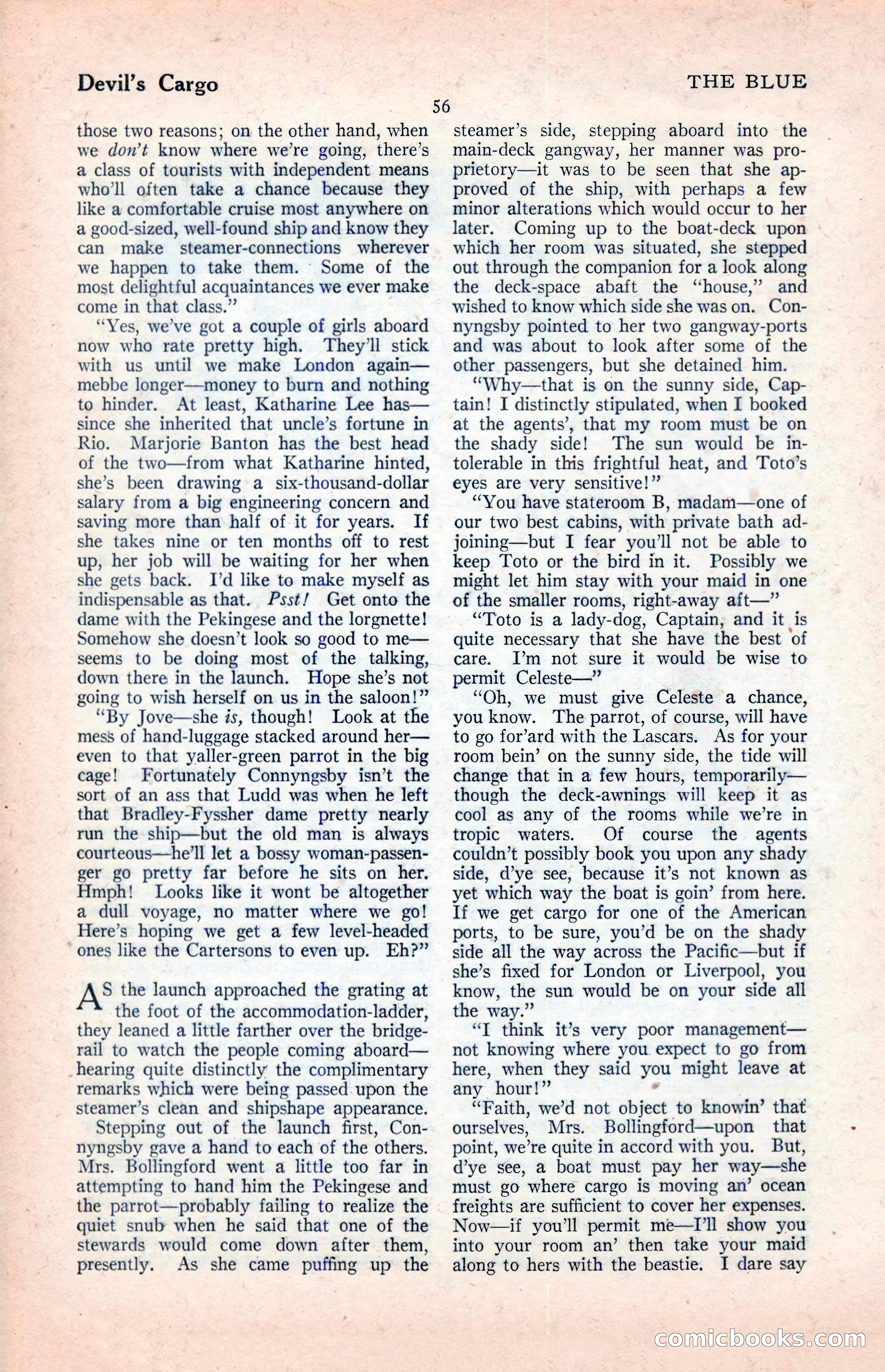 The Illustrated Blue Book Magazine, April 1927 — page 58 of 208